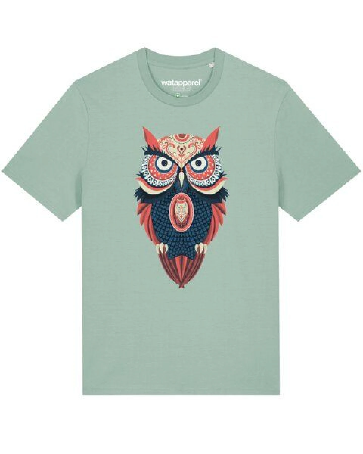 watapparel T-Shirt Unisex Colorful Owl – Ansicht 2