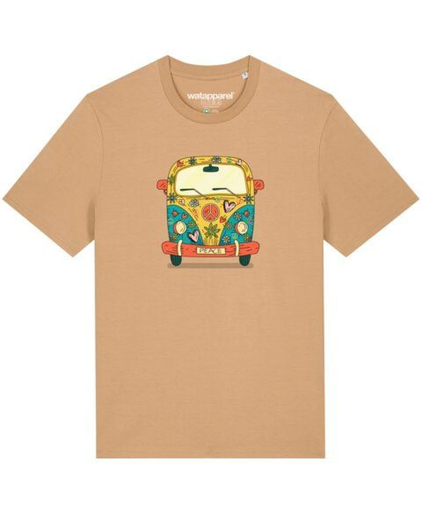 watapparel T-Shirt Unisex Hippies Bus – Ansicht 2
