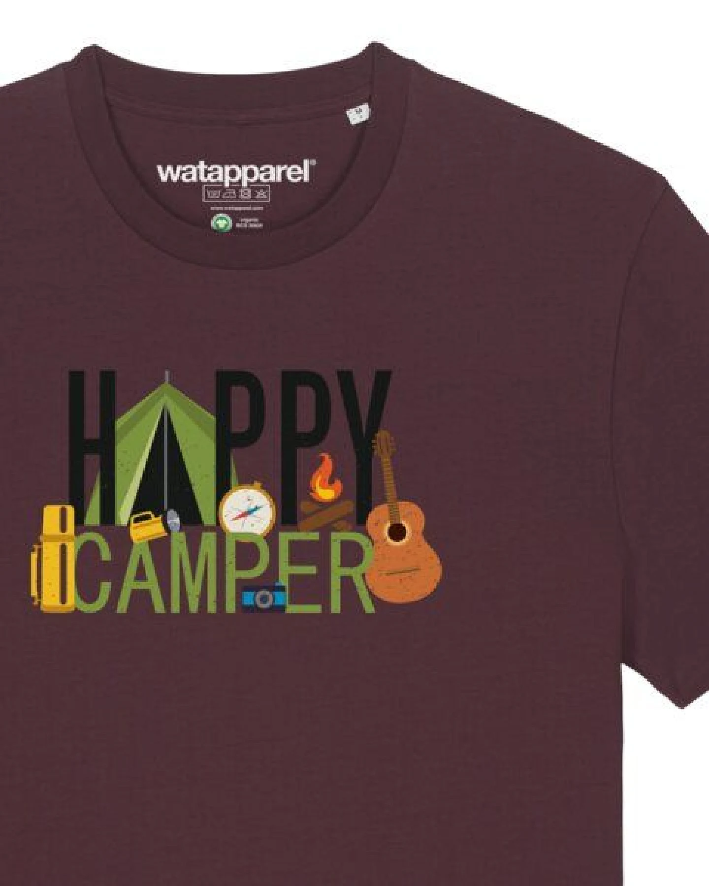 watapparel T-Shirt Unisex Happy Camper – Ansicht 3