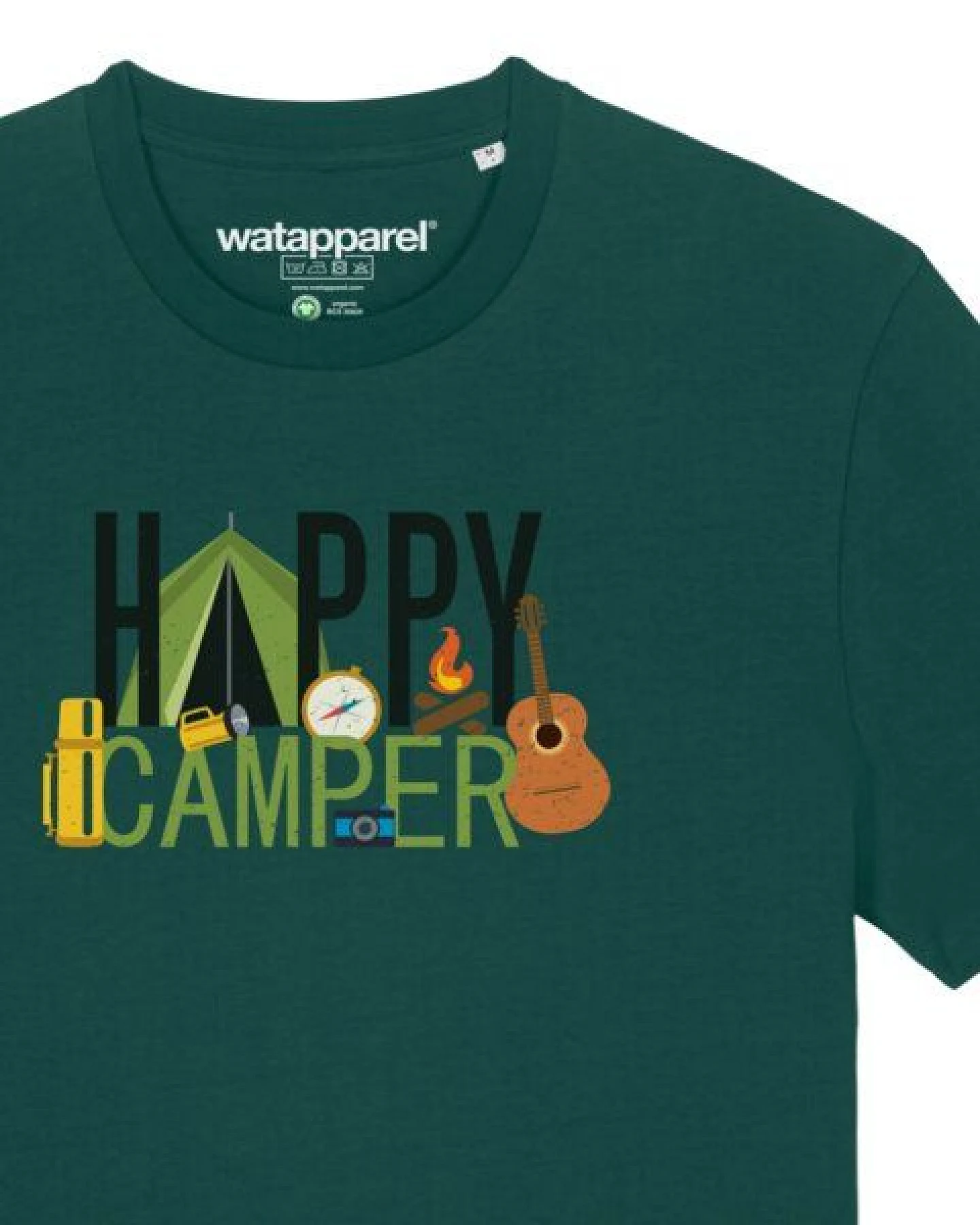 watapparel T-Shirt Unisex Happy Camper – Ansicht 3