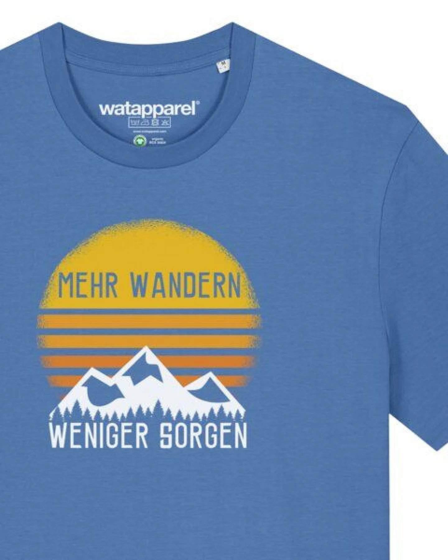 watapparel T-Shirt Unisex Mehr Wandern – Ansicht 3