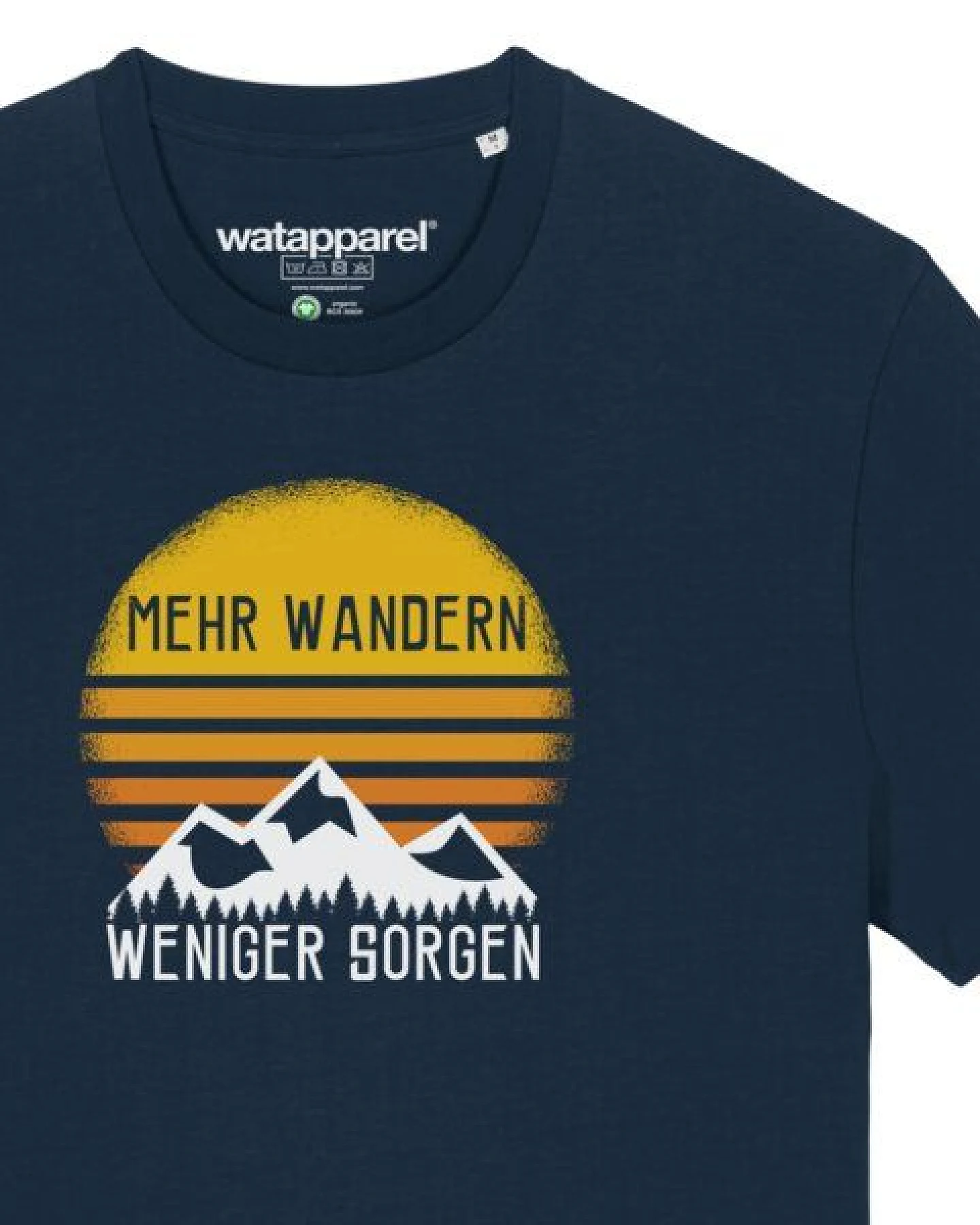 watapparel T-Shirt Unisex Mehr Wandern – Ansicht 3