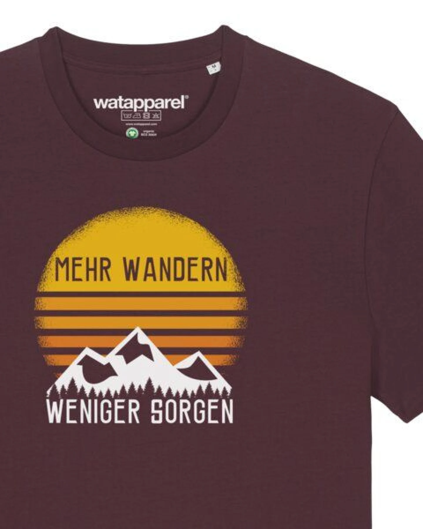 watapparel T-Shirt Unisex Mehr Wandern – Ansicht 3