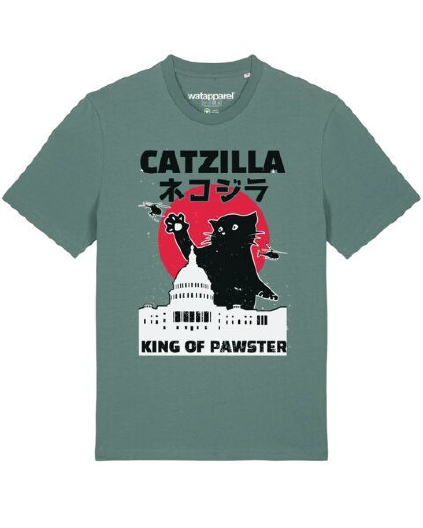 watapparel T-Shirt Unisex Catzilla – Ansicht 2