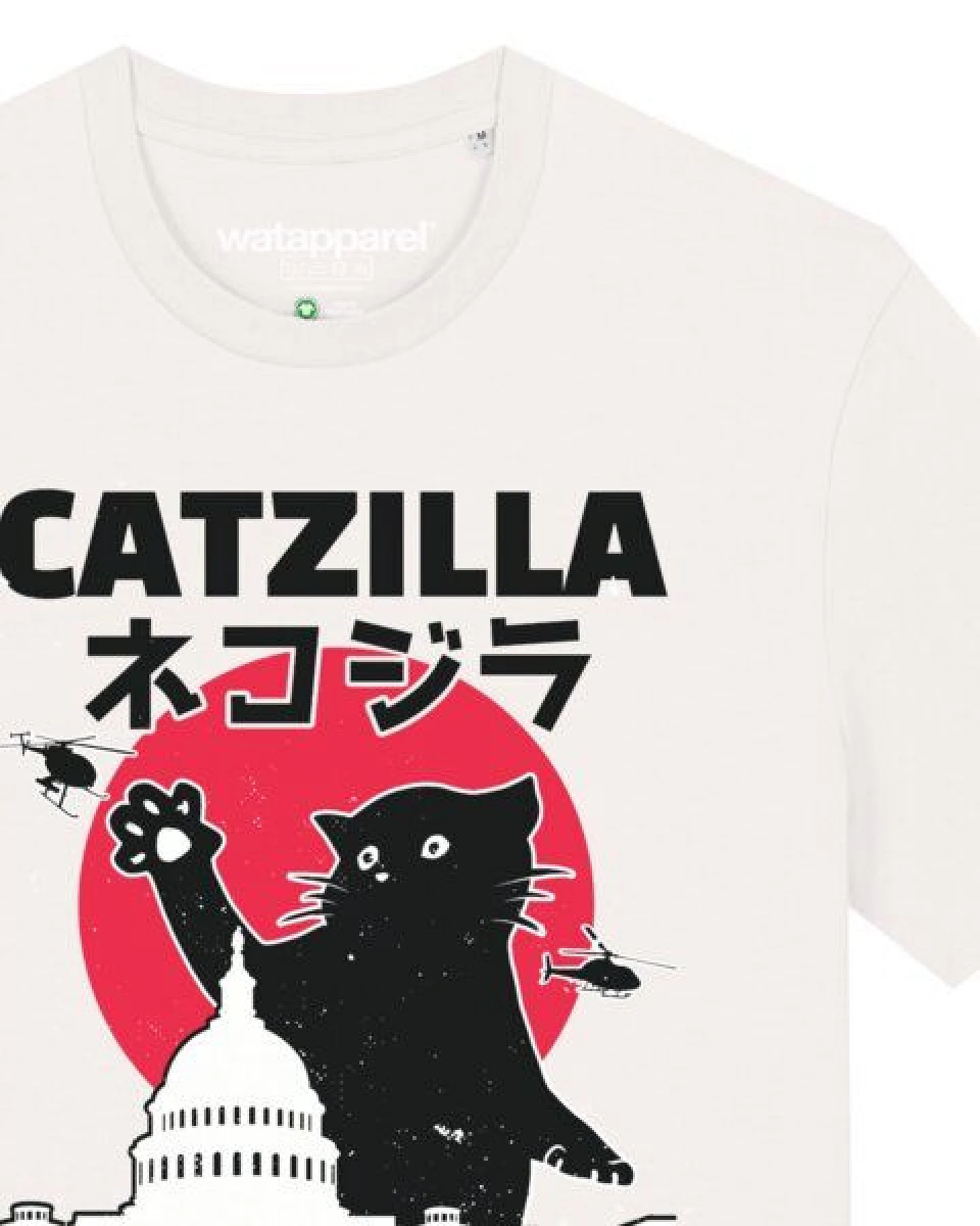 watapparel T-Shirt Unisex Catzilla – Ansicht 3