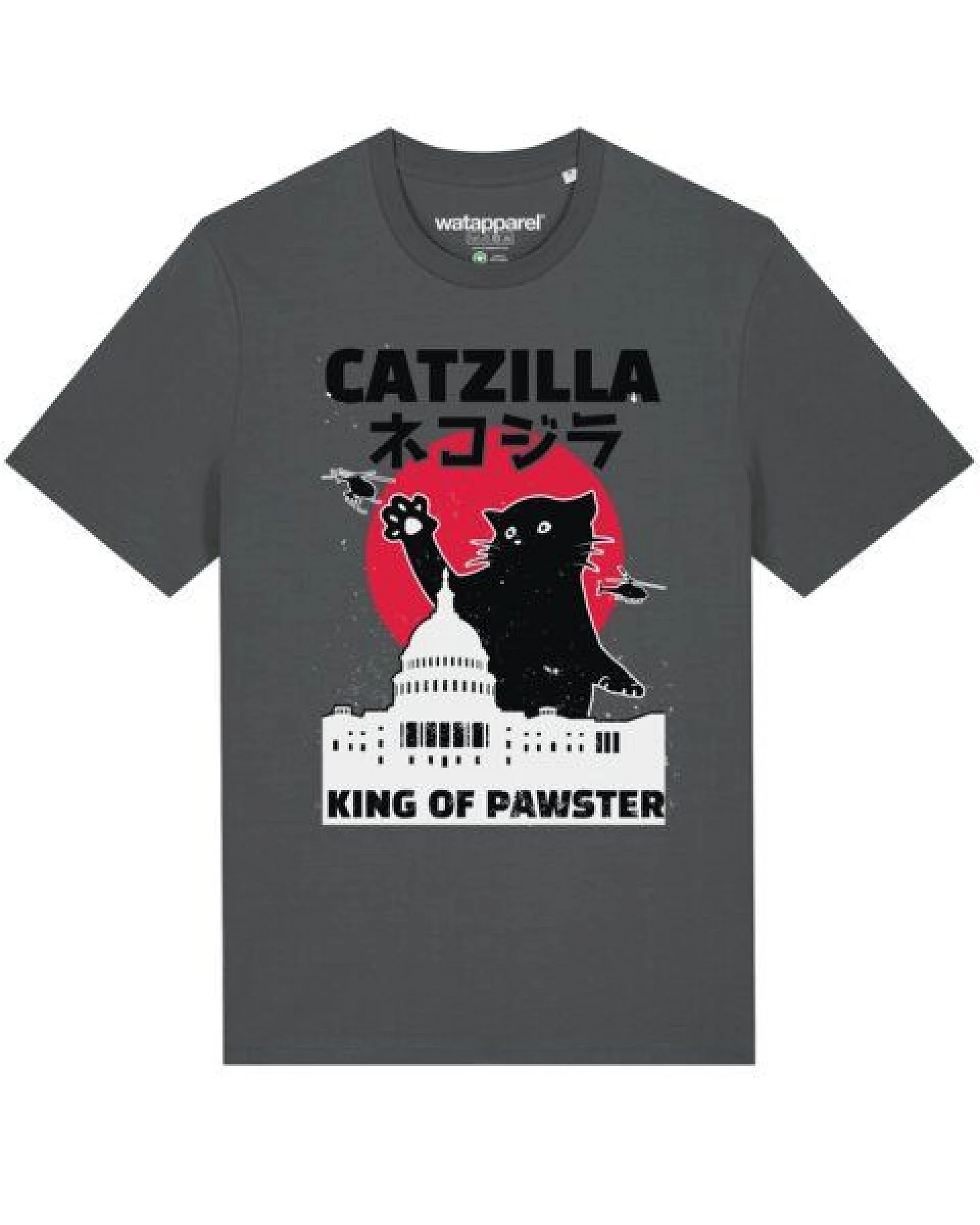 watapparel T-Shirt Unisex Catzilla – Ansicht 2