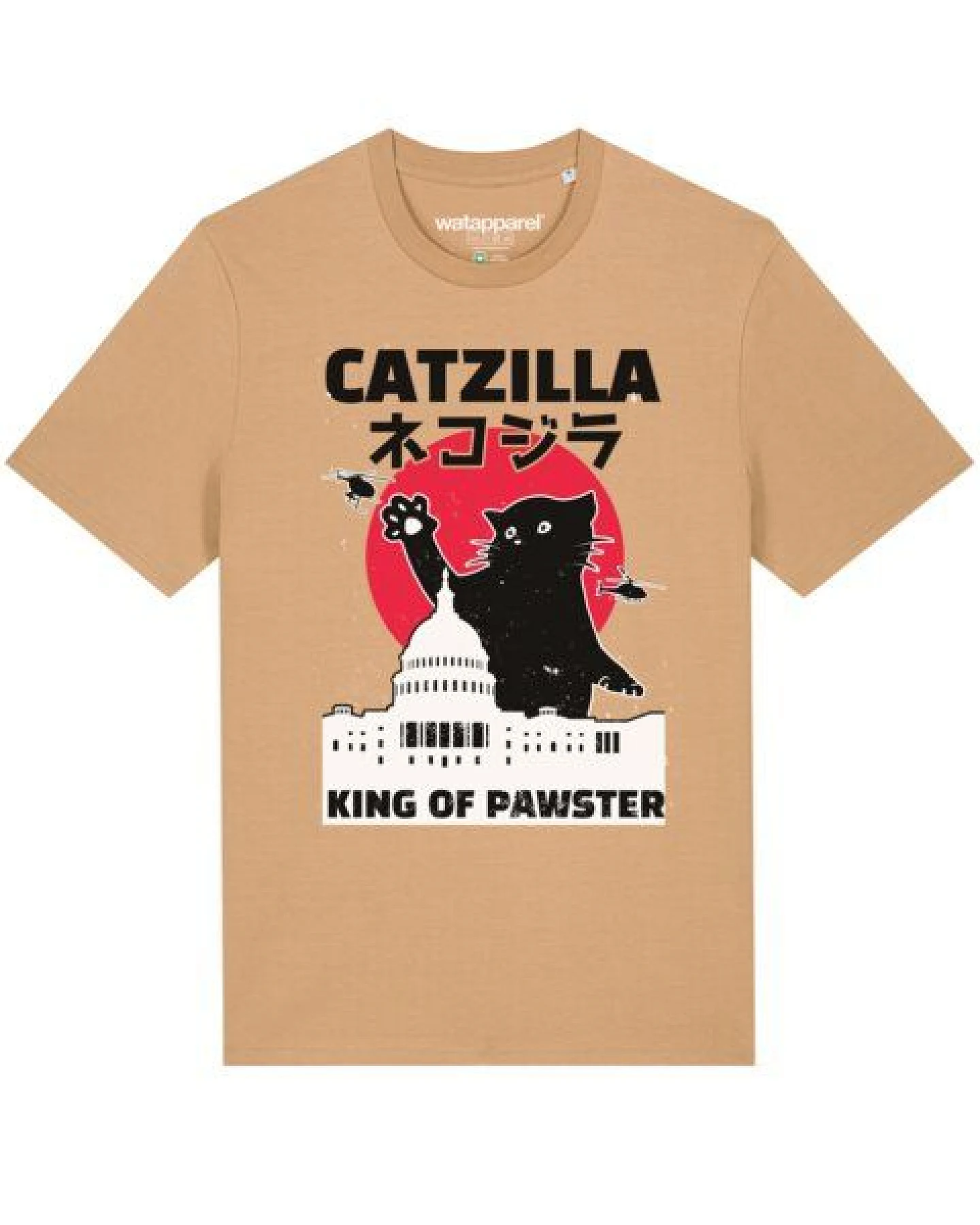 watapparel T-Shirt Unisex Catzilla – Ansicht 2