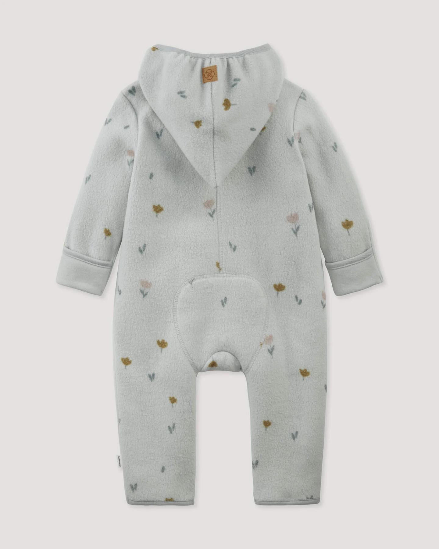 hessnatur Baby Fleece Overall aus Bio-Baumwolle - grau - Größe 98 – Ansicht 2