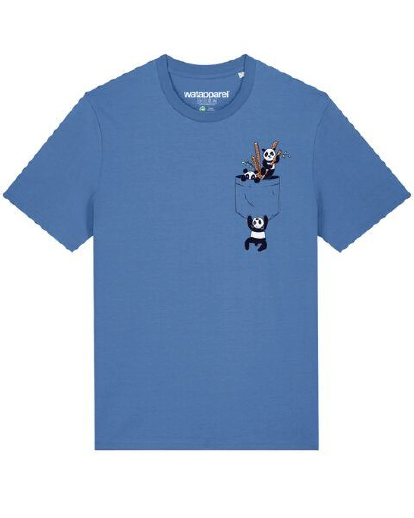 watapparel T-Shirt Unisex Pocket Pandas – Ansicht 2
