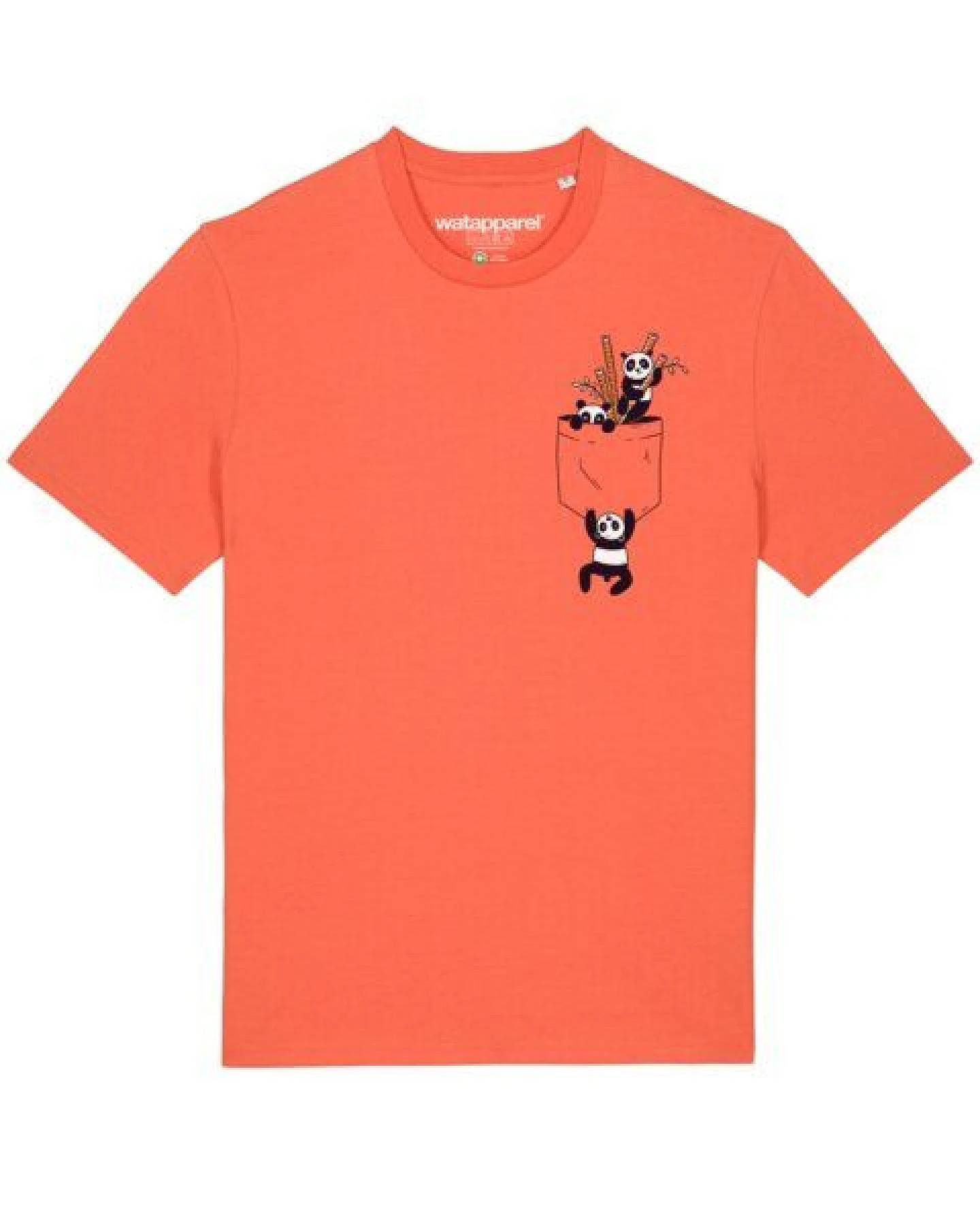 watapparel T-Shirt Unisex Pocket Pandas – Ansicht 2
