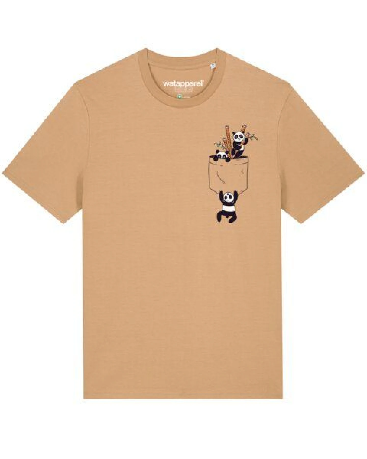 watapparel T-Shirt Unisex Pocket Pandas – Ansicht 2