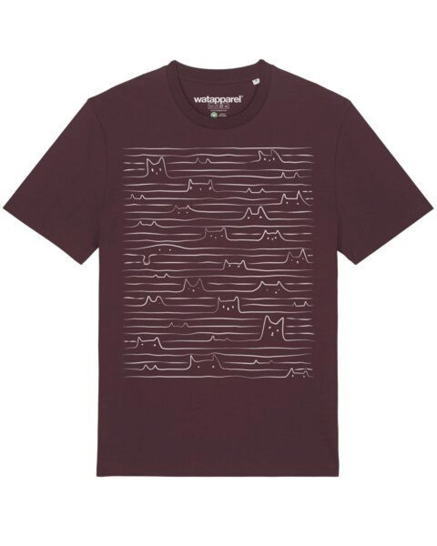 watapparel T-Shirt Unisex Doodle Cats – Ansicht 2