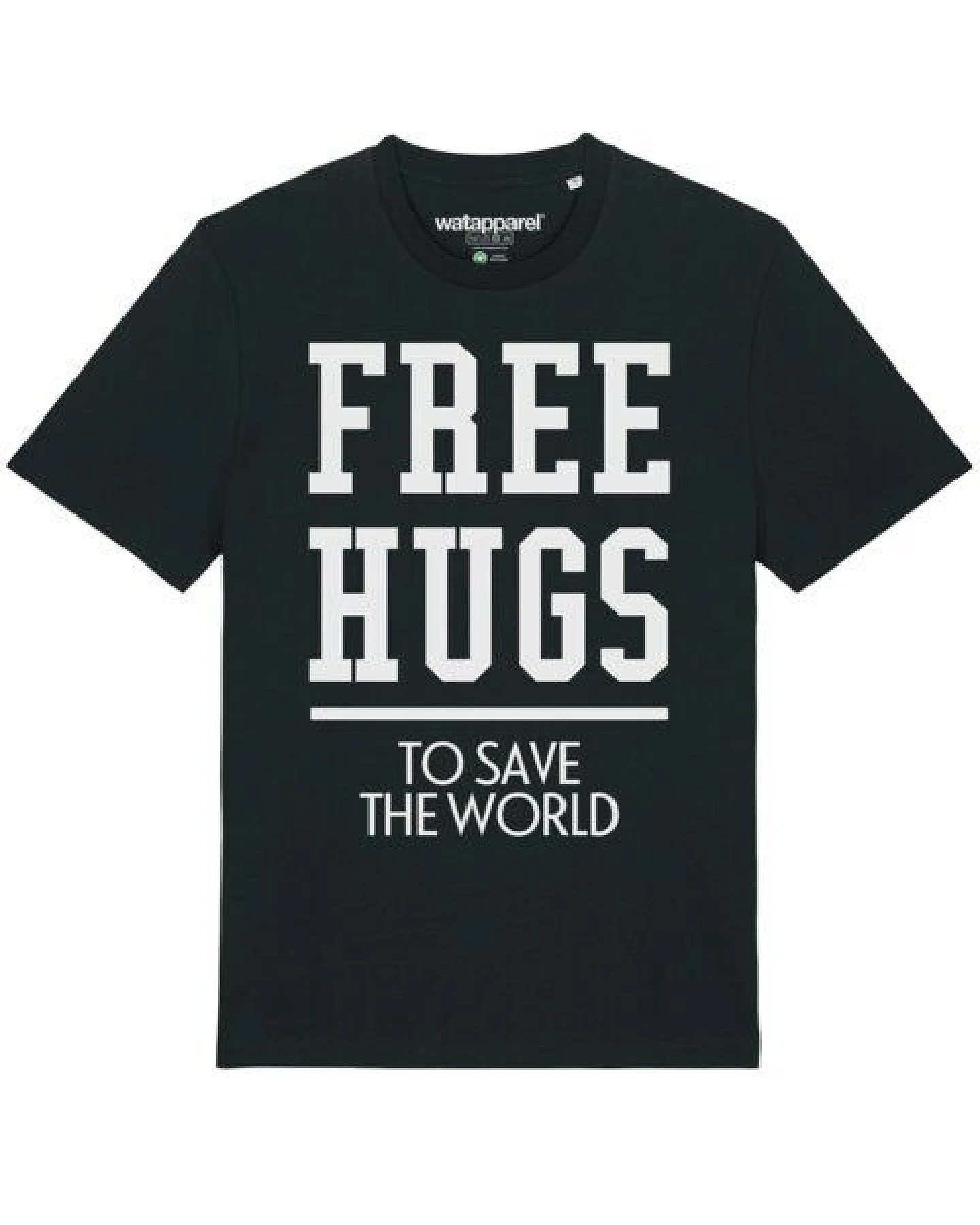 watapparel T-Shirt Unisex Free hugs to save the world – Ansicht 2