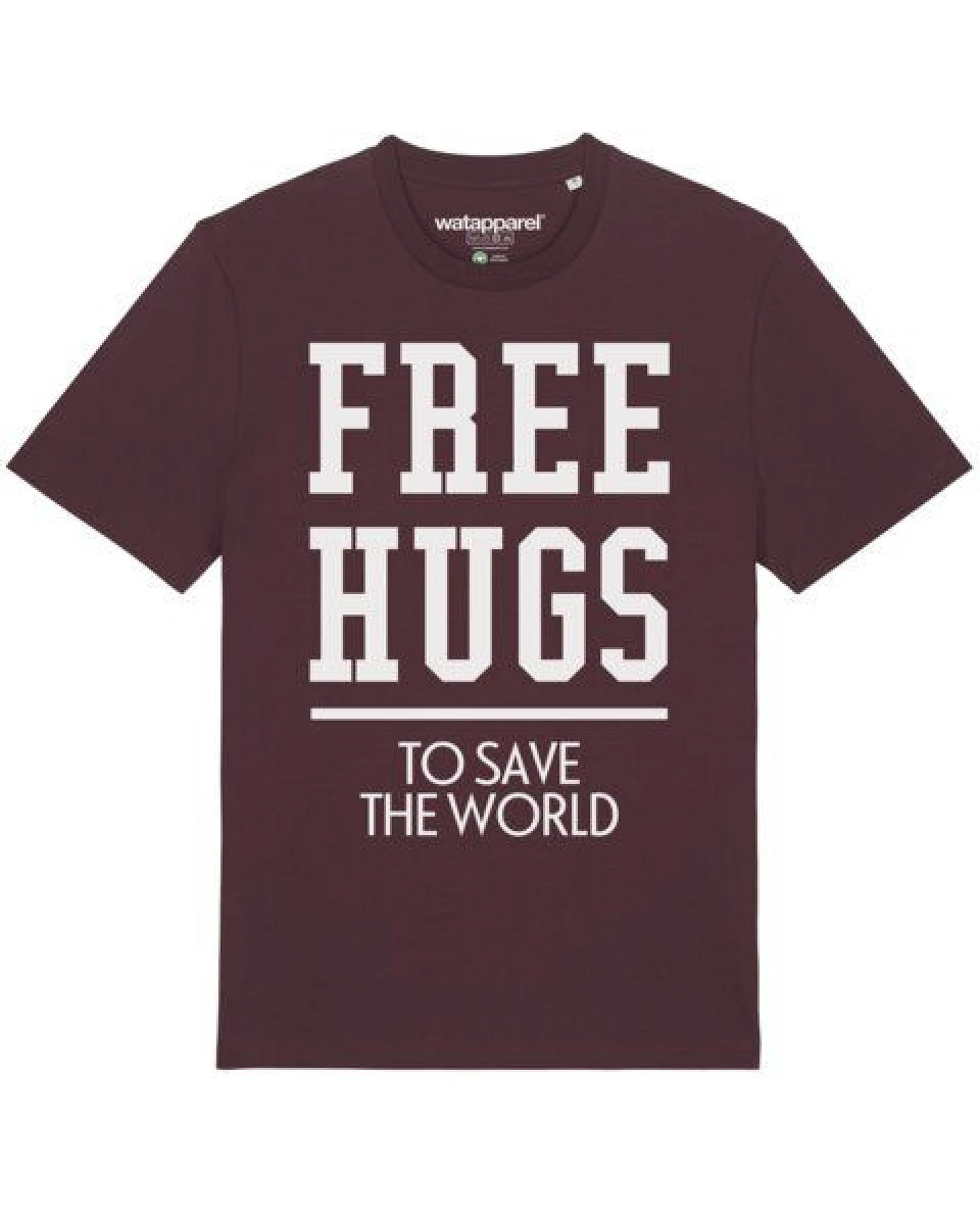 watapparel T-Shirt Unisex Free hugs to save the world – Ansicht 2