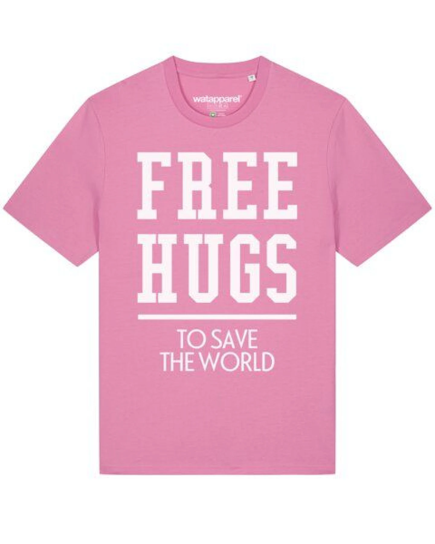 watapparel T-Shirt Unisex Free hugs to save the world – Ansicht 2