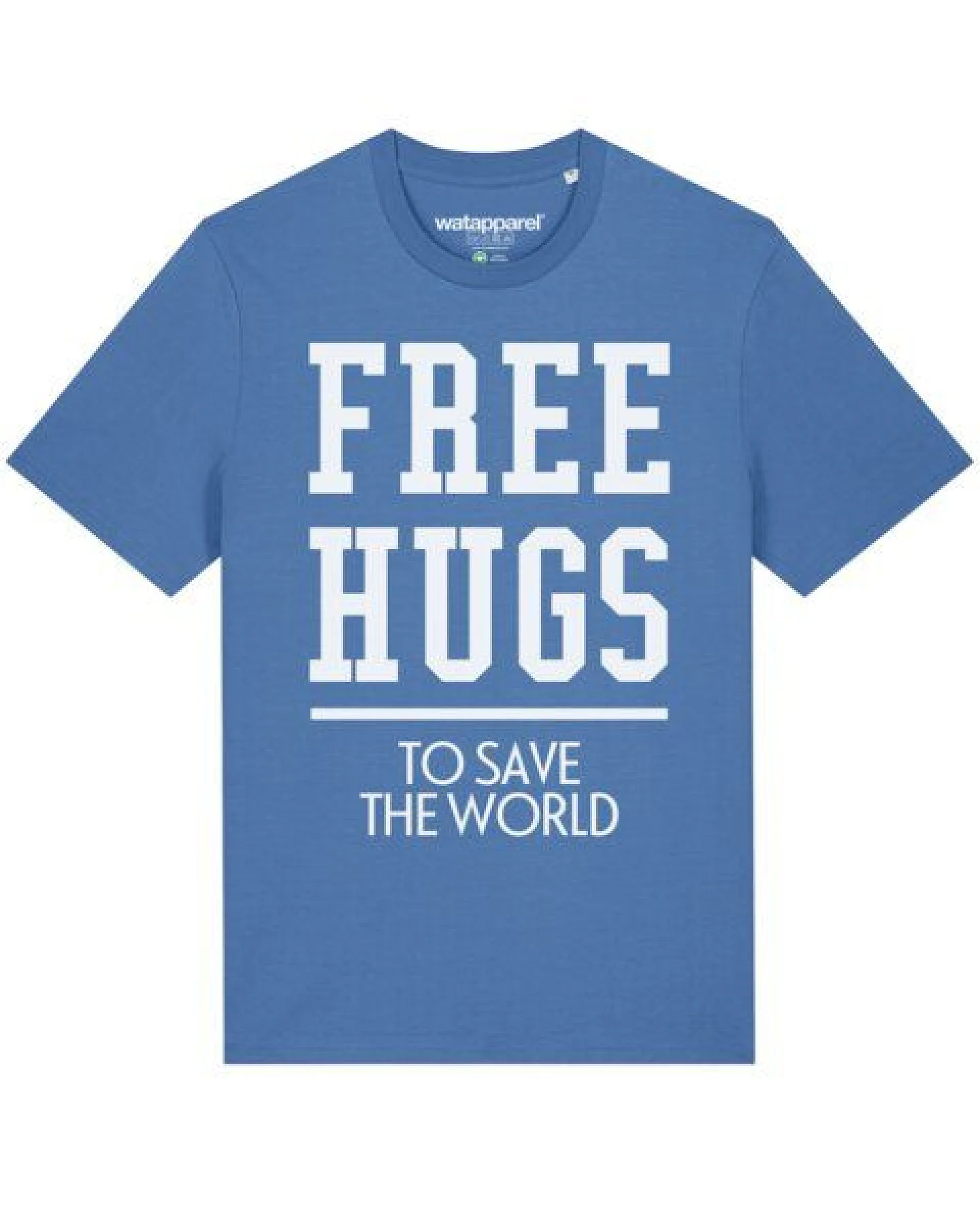 watapparel T-Shirt Unisex Free hugs to save the world – Ansicht 2