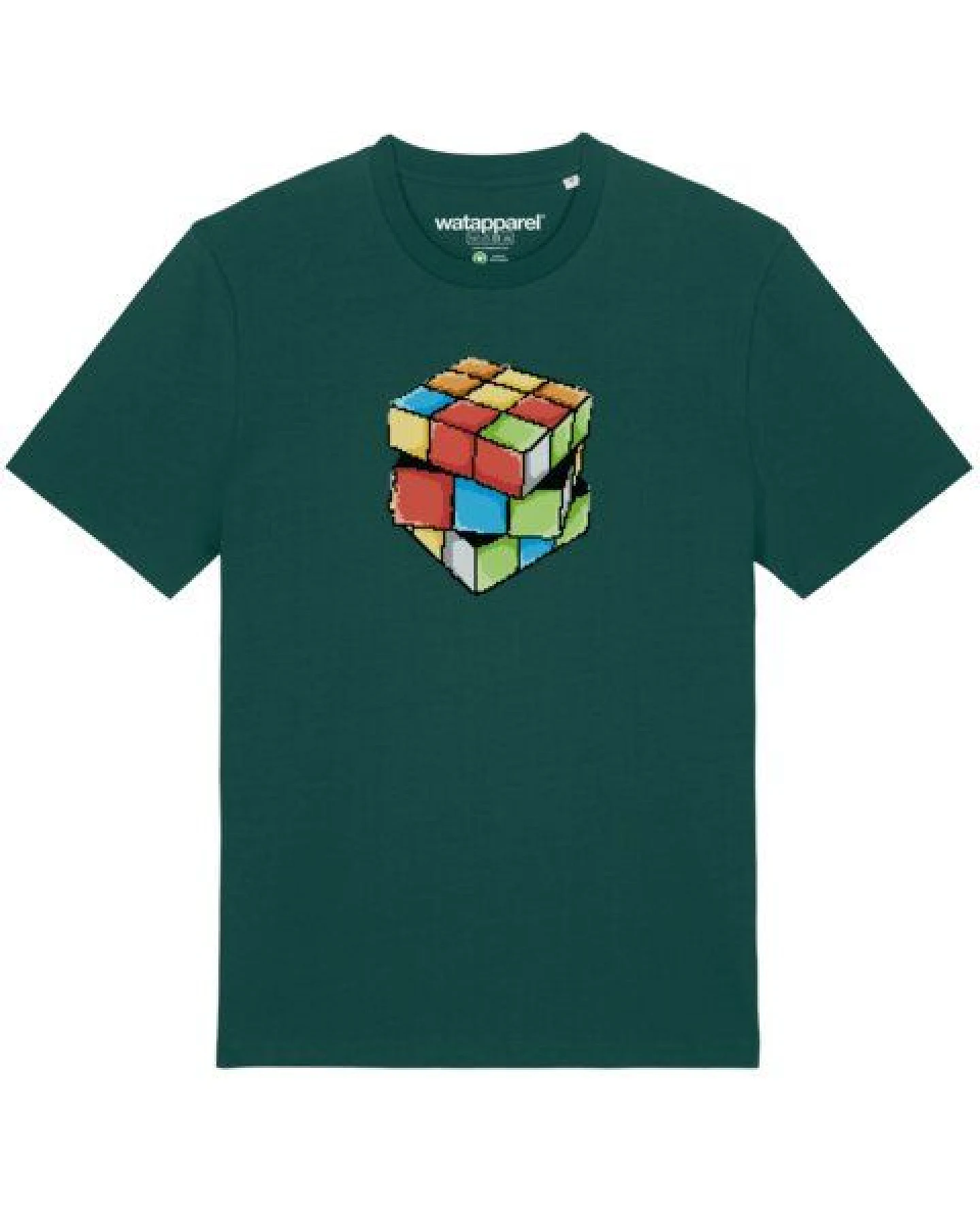 watapparel T-Shirt Unisex Pixel Zauberwürfel – Ansicht 2