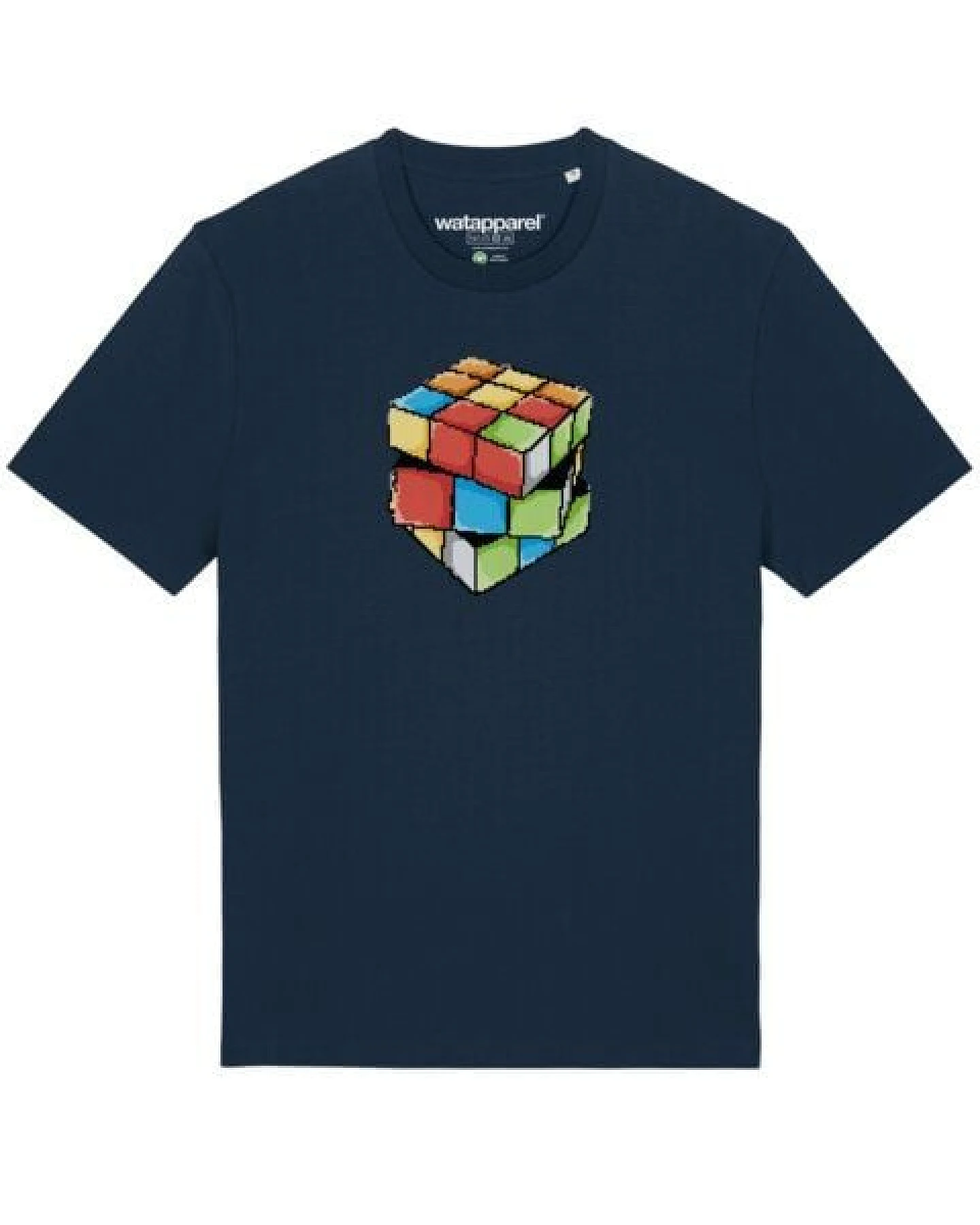 watapparel T-Shirt Unisex Pixel Zauberwürfel – Ansicht 2