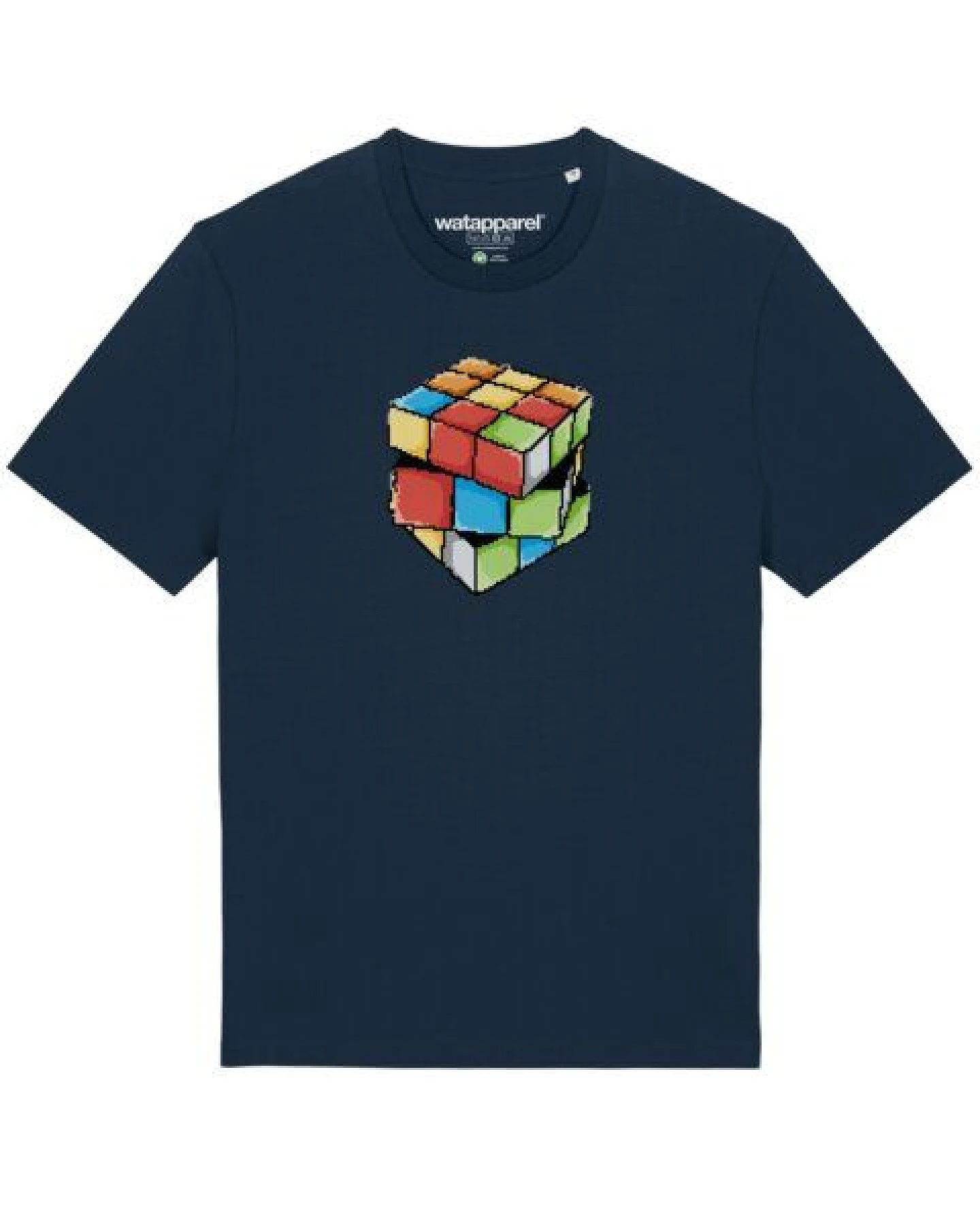 watapparel T-Shirt Unisex Pixel Zauberwürfel – Ansicht 2