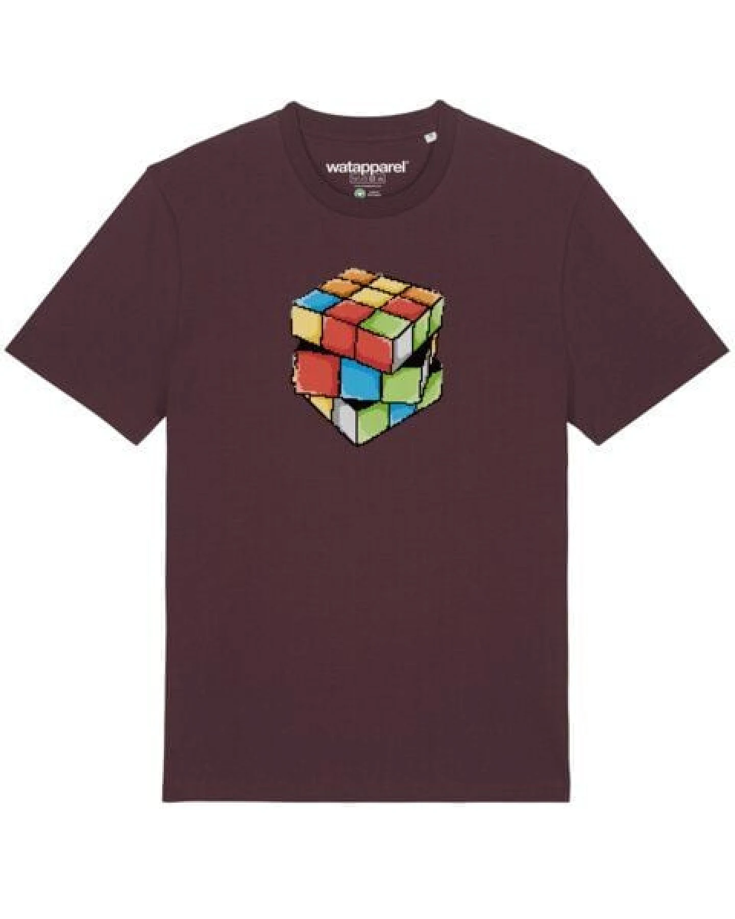 watapparel T-Shirt Unisex Pixel Zauberwürfel – Ansicht 2