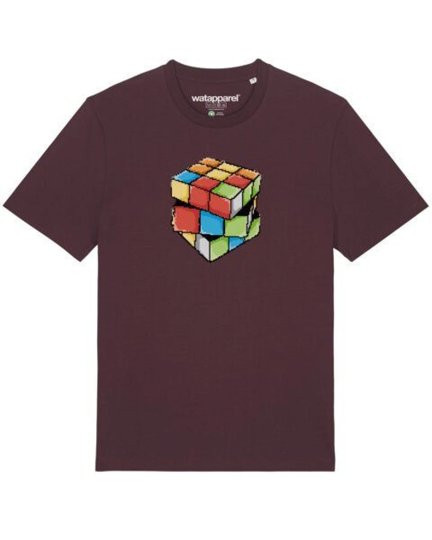 watapparel T-Shirt Unisex Pixel Zauberwürfel – Ansicht 2