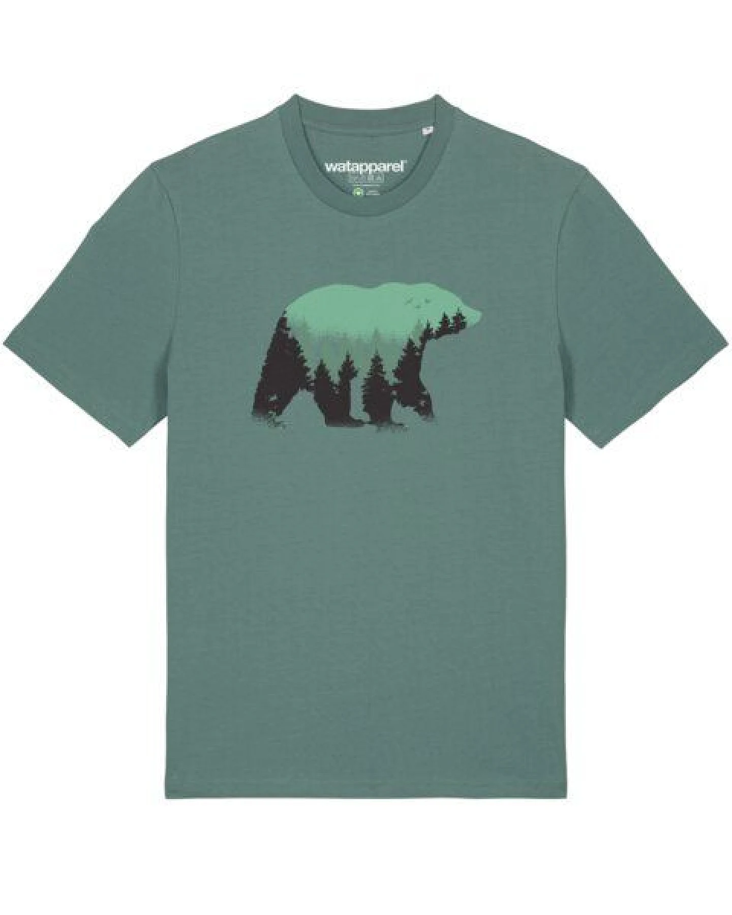 watapparel T-Shirt Unisex Waldbär – Ansicht 2