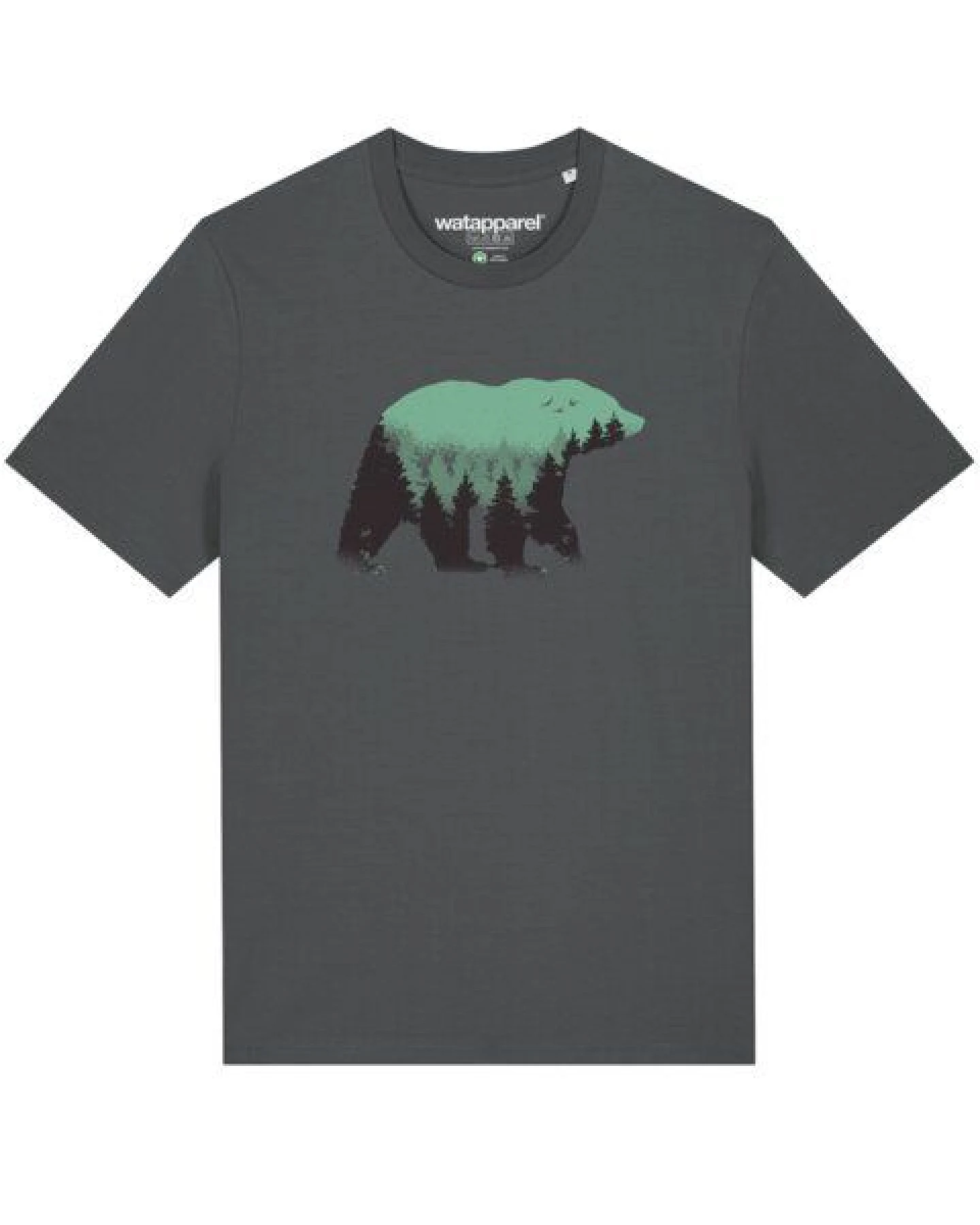 watapparel T-Shirt Unisex Waldbär – Ansicht 2