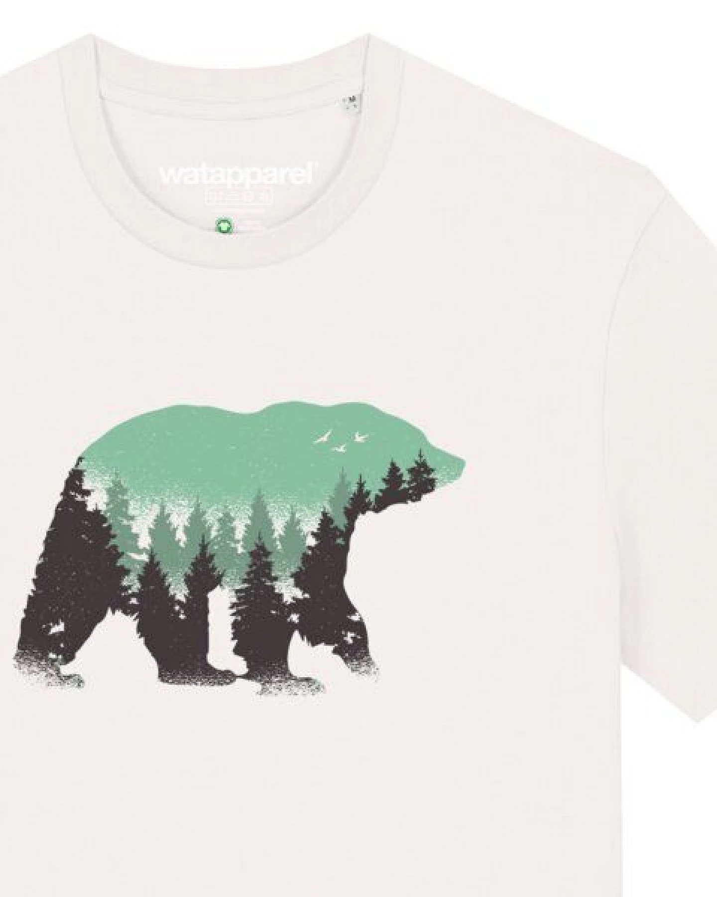 watapparel T-Shirt Unisex Waldbär – Ansicht 3