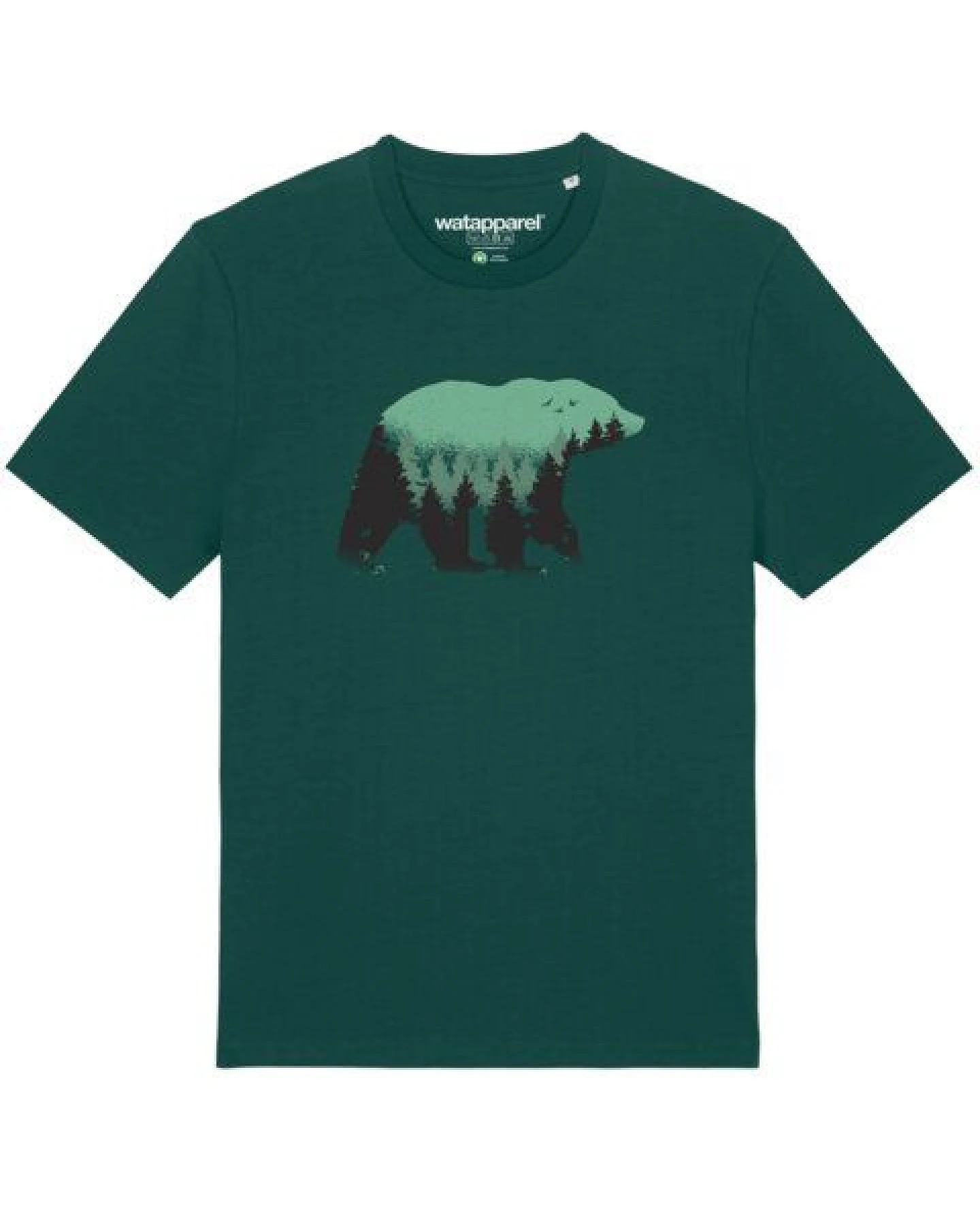 watapparel T-Shirt Unisex Waldbär – Ansicht 2