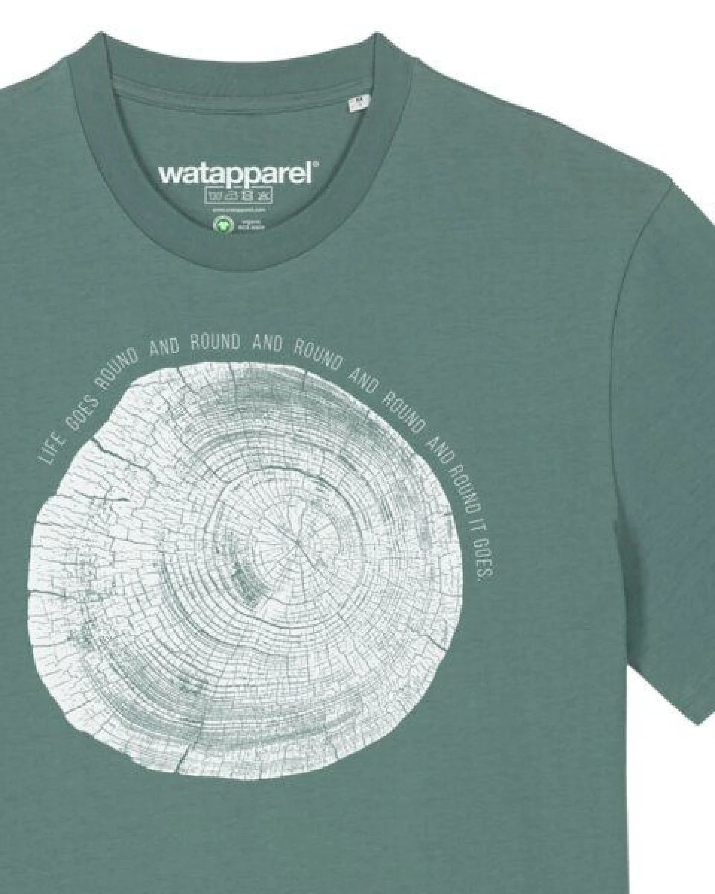 watapparel T-Shirt Unisex Baumscheibe – Ansicht 3