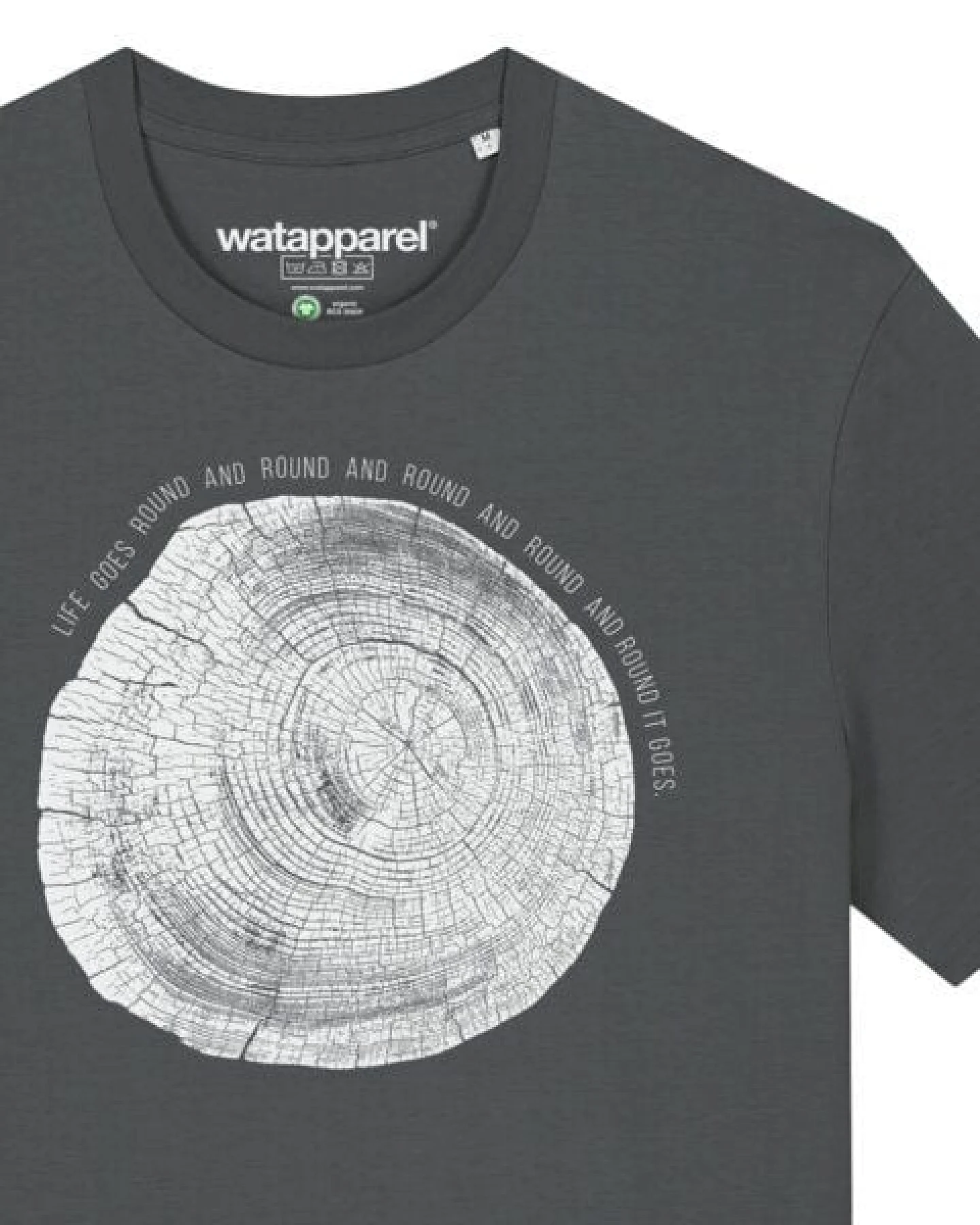 watapparel T-Shirt Unisex Baumscheibe – Ansicht 3