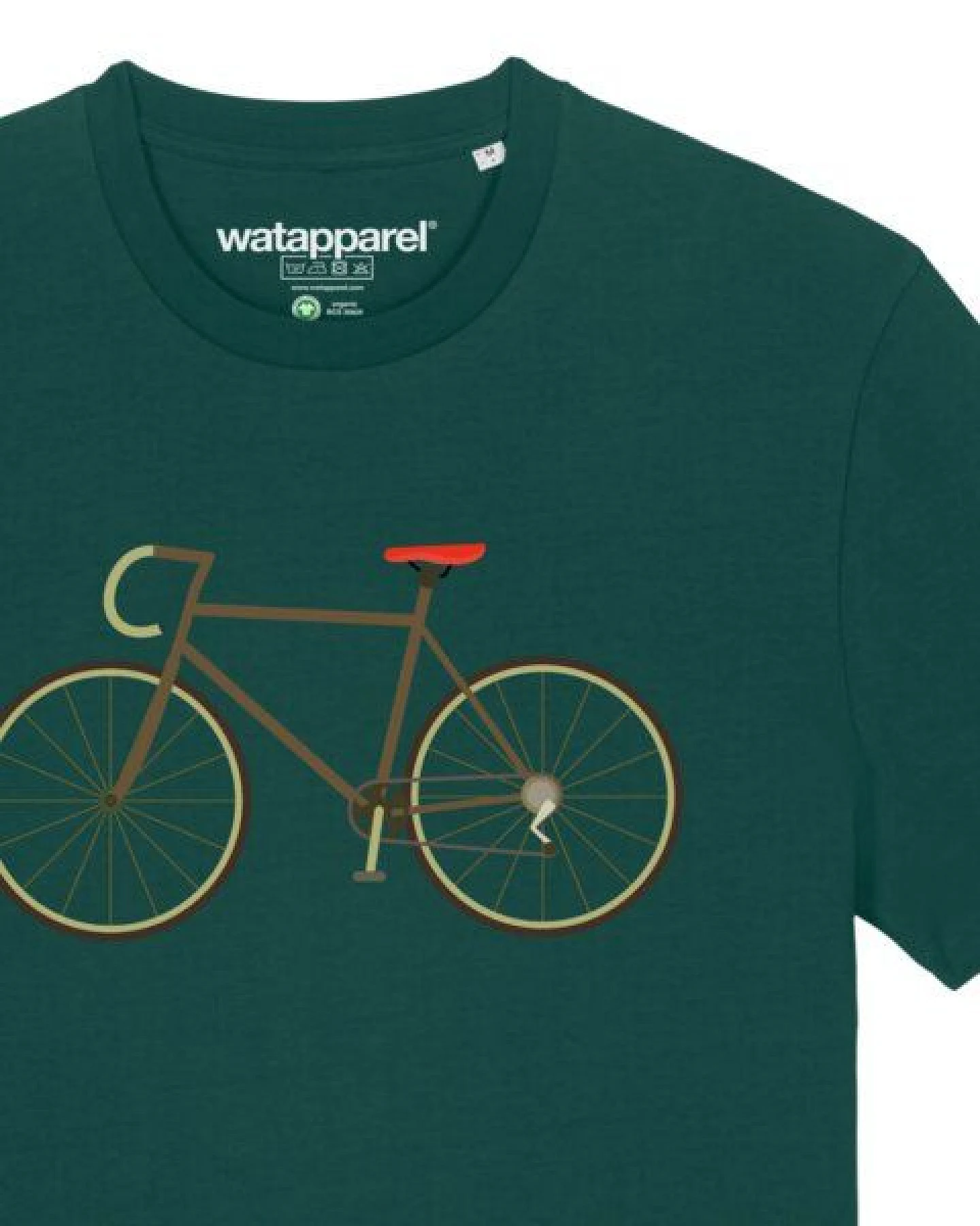 watapparel T-Shirt Unisex Fahrrad – Ansicht 3