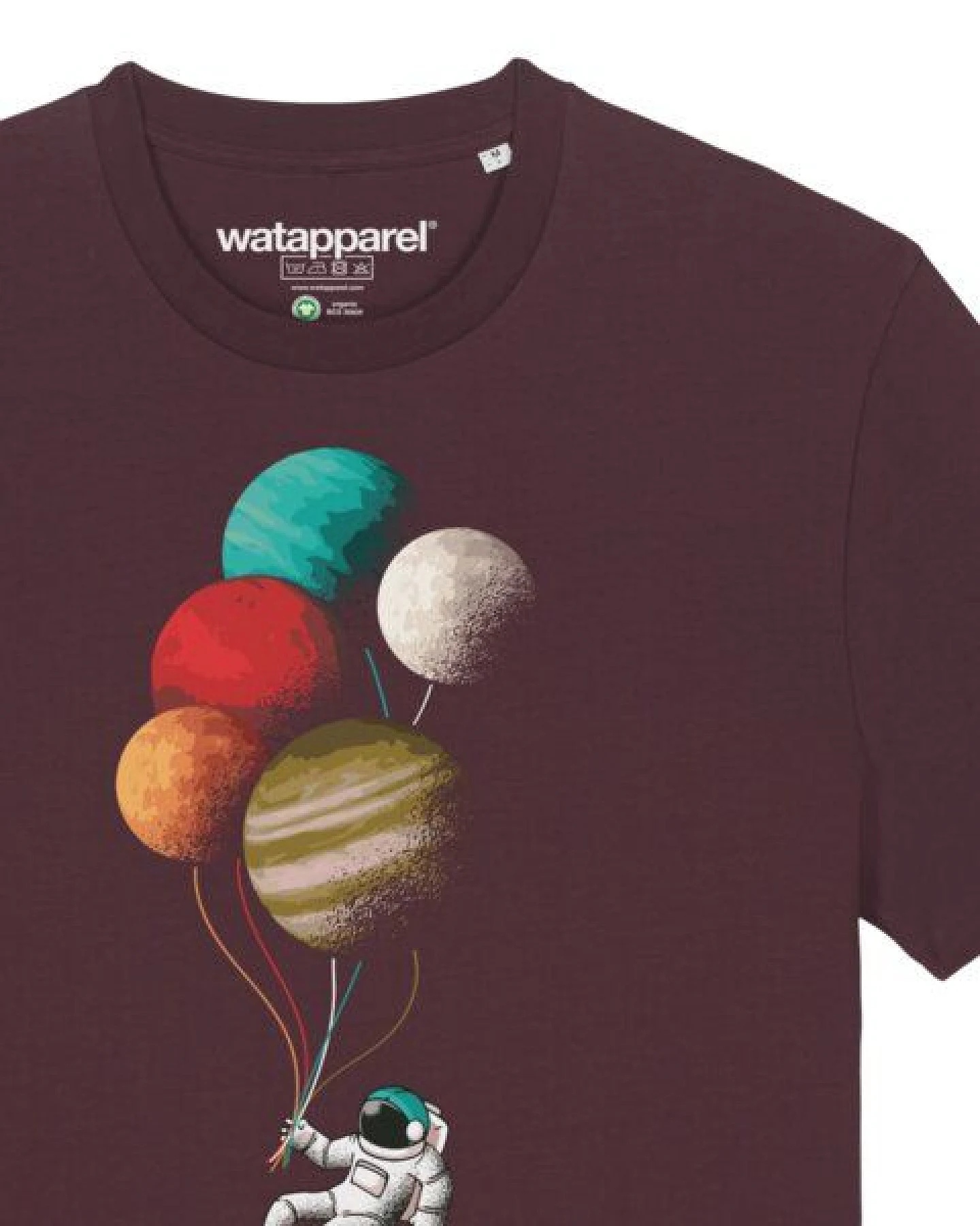 watapparel T-Shirt Unisex Balloon Spaceman – Ansicht 3
