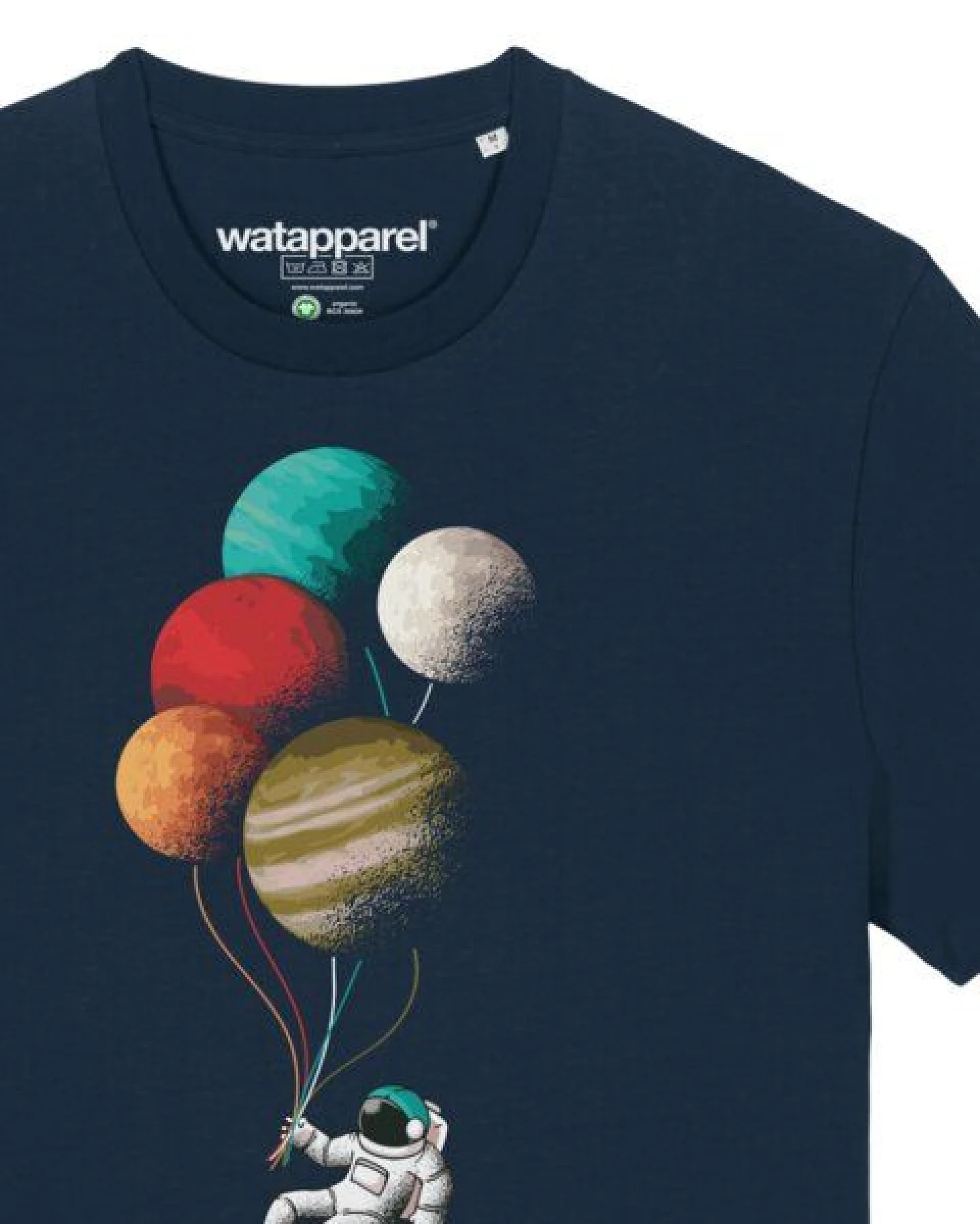 watapparel T-Shirt Unisex Balloon Spaceman – Ansicht 3