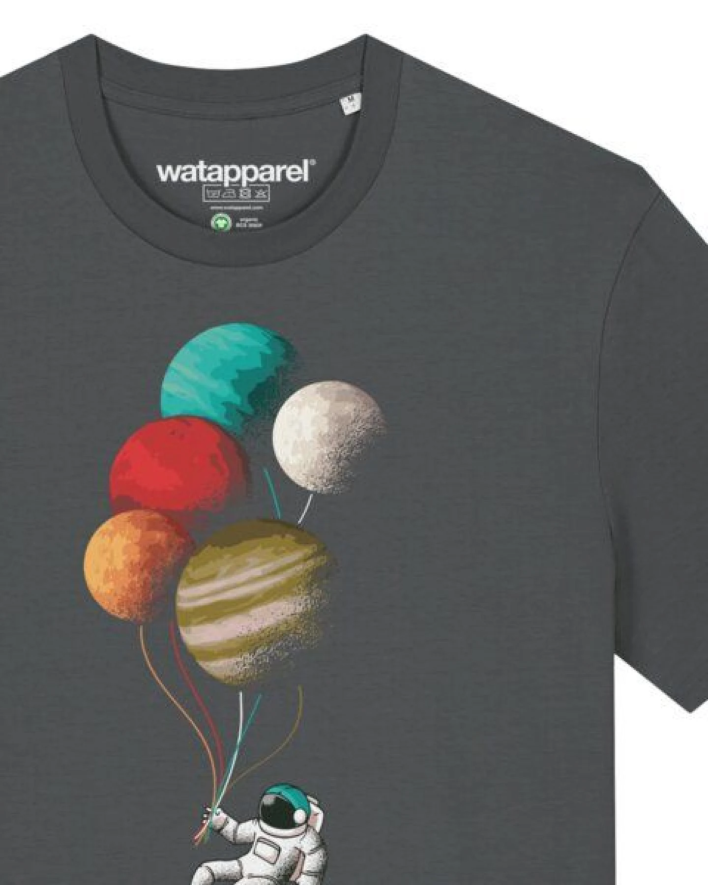 watapparel T-Shirt Unisex Balloon Spaceman – Ansicht 3