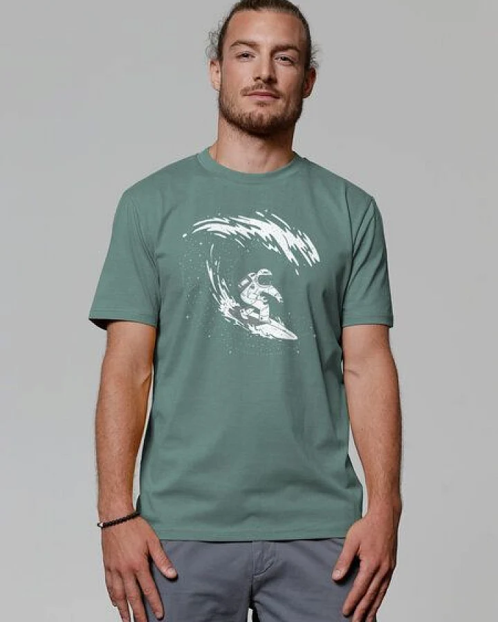 watapparel T-Shirt Unisex Surfing Spaceman