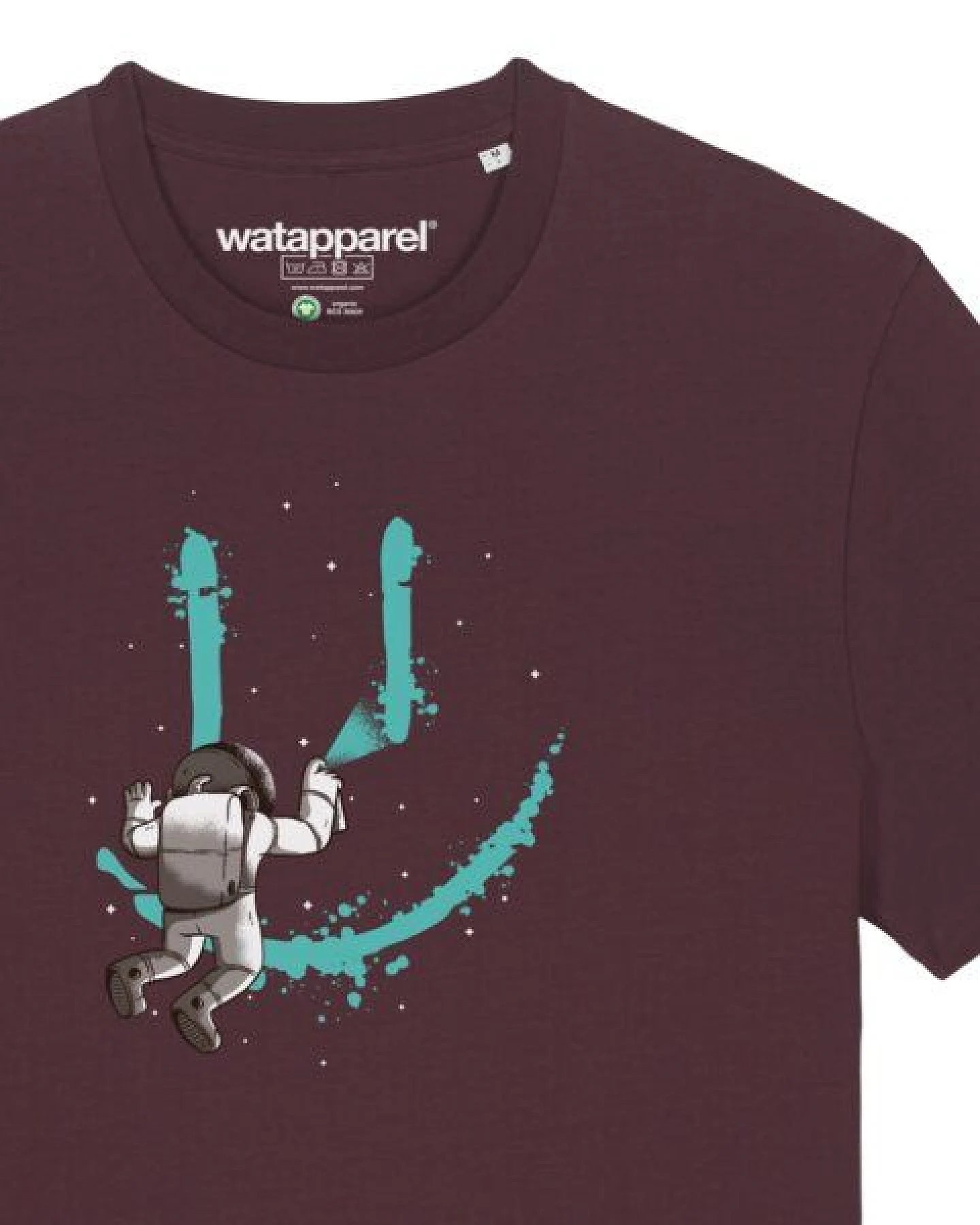 watapparel T-Shirt Unisex Graffiti Astronaut – Ansicht 3