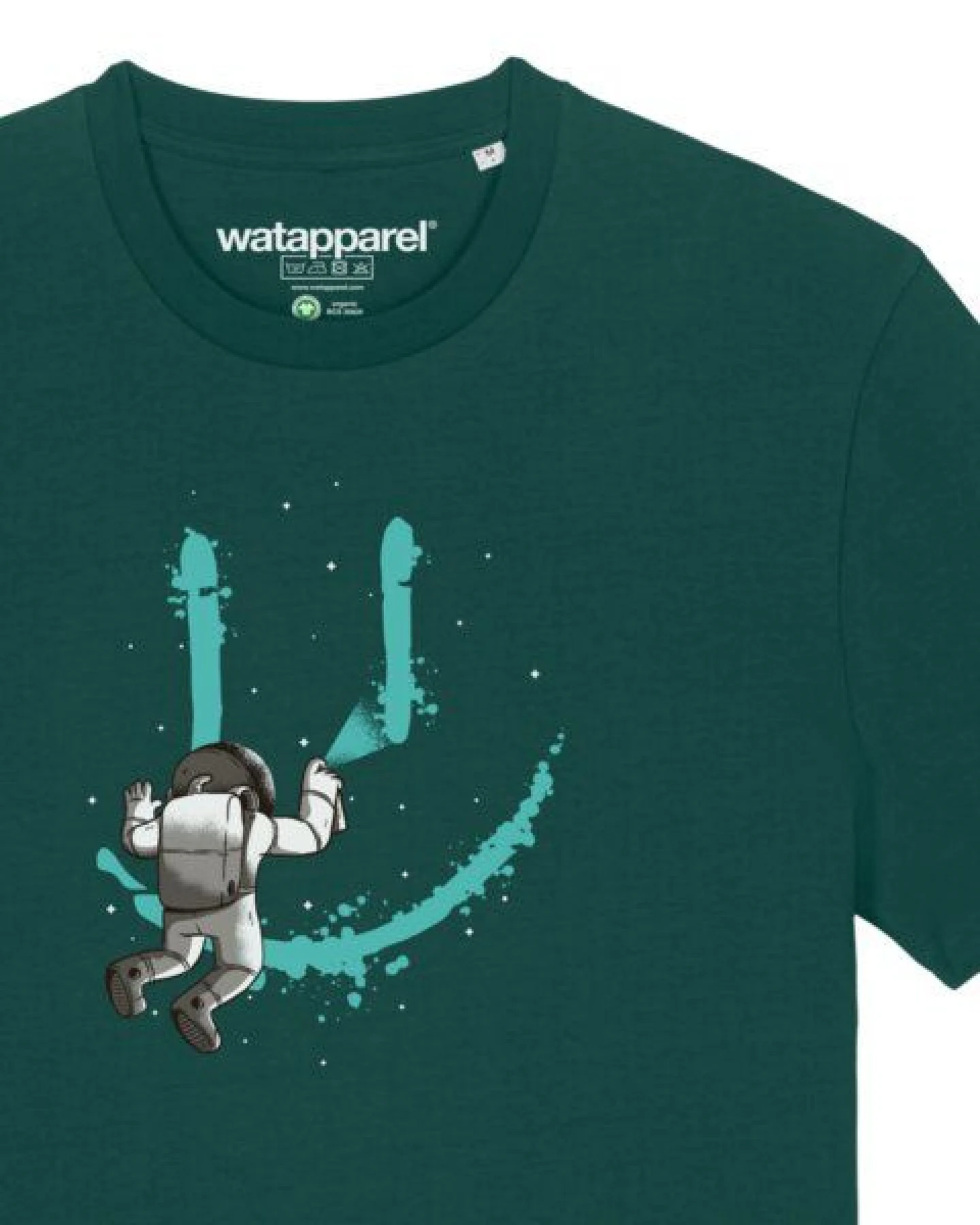 watapparel T-Shirt Unisex Graffiti Astronaut – Ansicht 3
