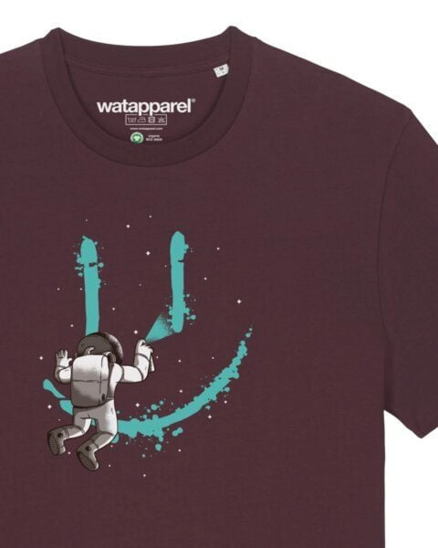 watapparel T-Shirt Unisex Graffiti Astronaut – Ansicht 3
