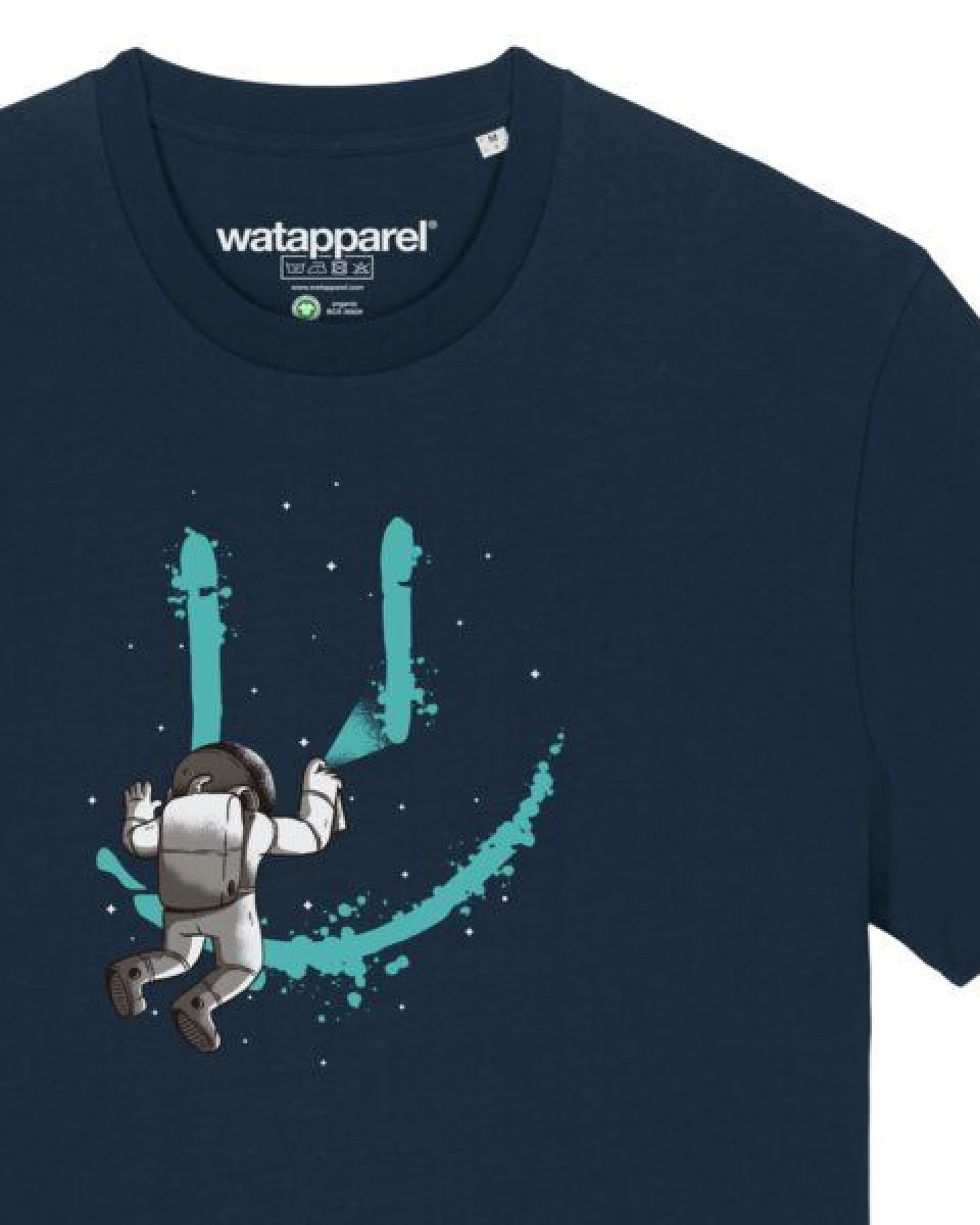 watapparel T-Shirt Unisex Graffiti Astronaut – Ansicht 3