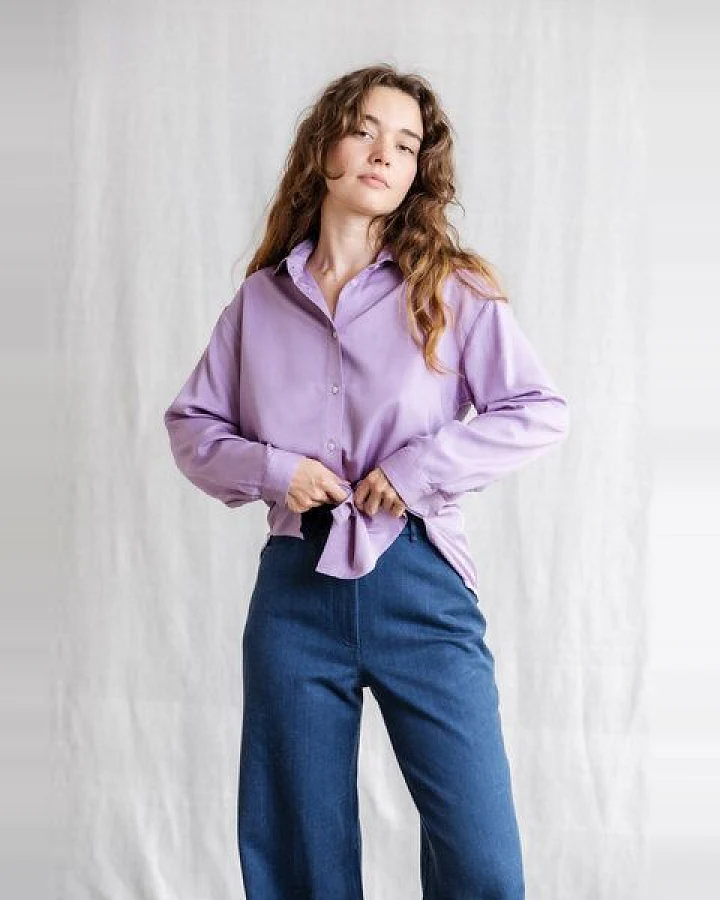 Jyoti - Fair Works Modal Hemdbluse Komali