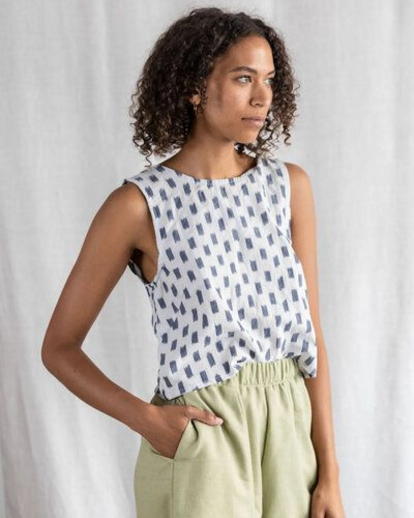 Jyoti - Fair Works Bio-Baumwoll Top Kiran – Ansicht 2