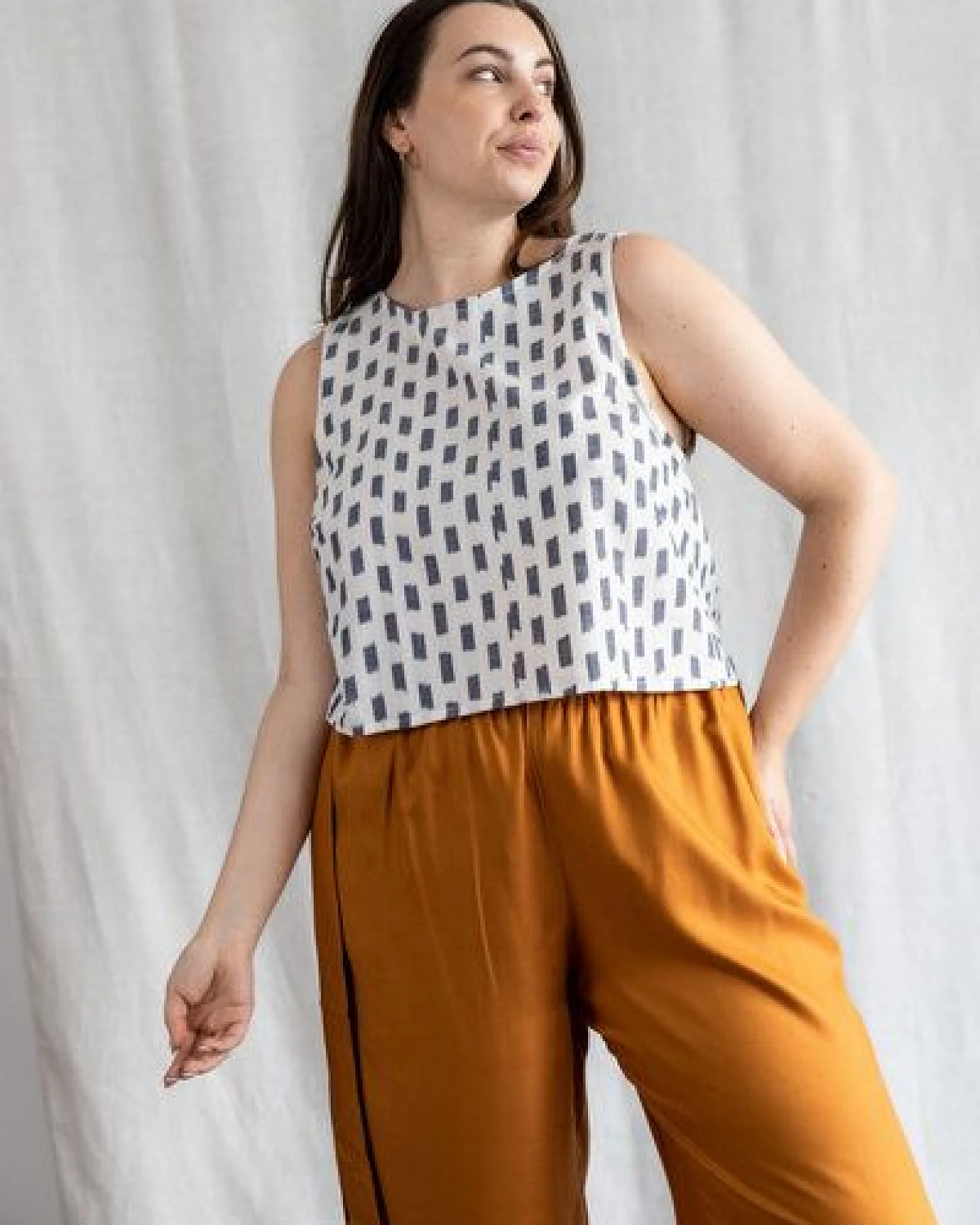 Jyoti - Fair Works Bio-Baumwoll Top Kiran – Ansicht 2