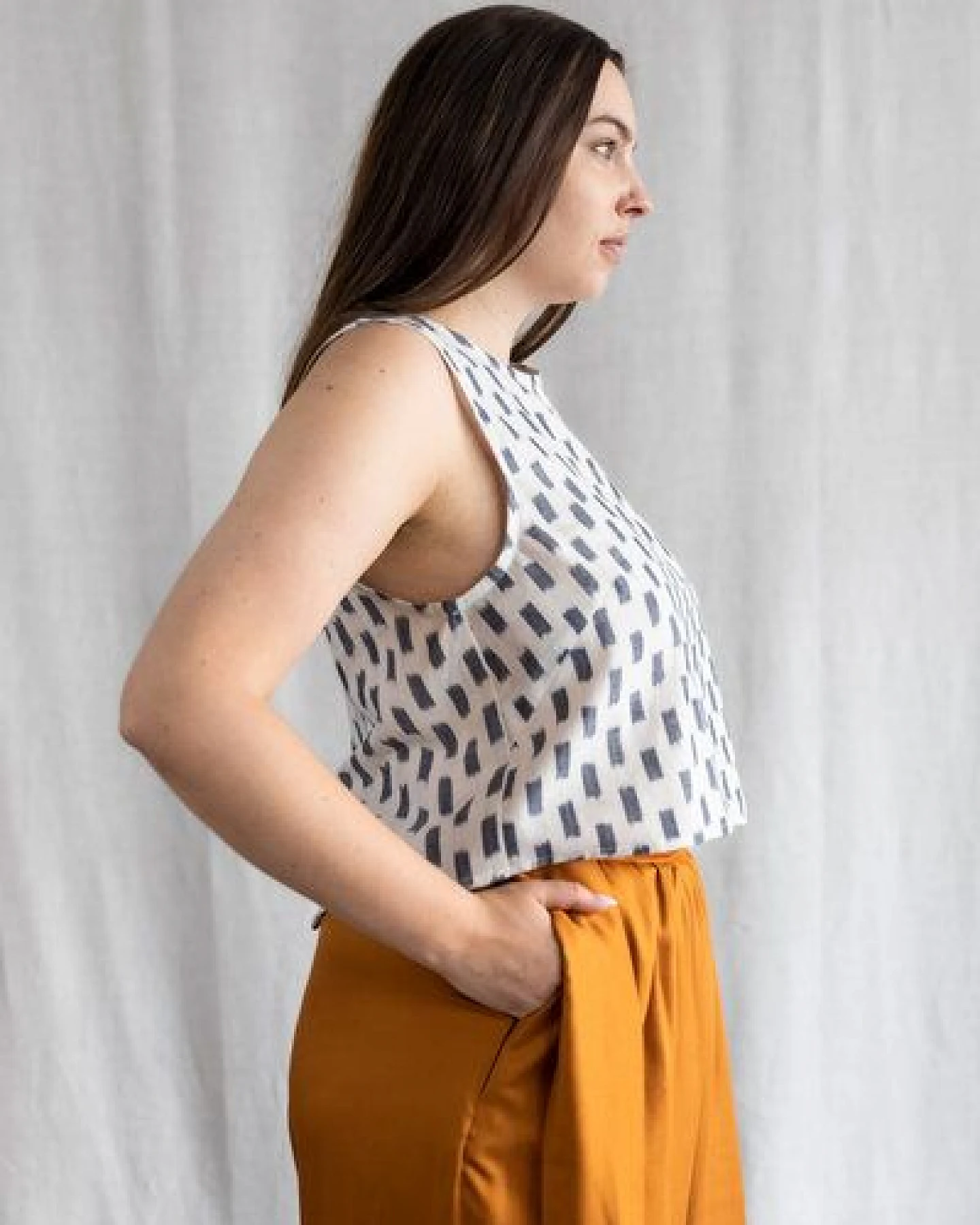Jyoti - Fair Works Bio-Baumwoll Top Kiran – Ansicht 3