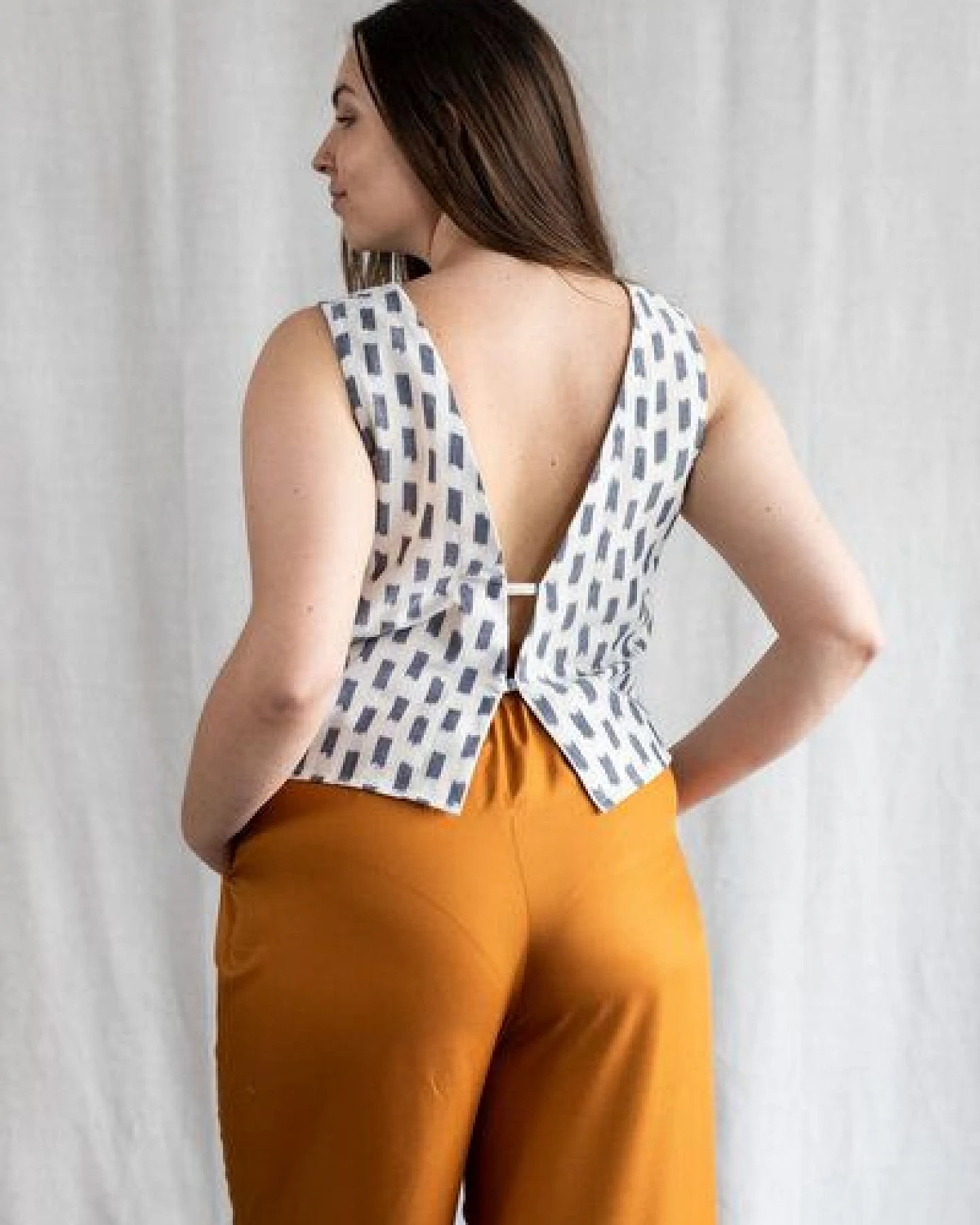 Jyoti - Fair Works Bio-Baumwoll Top Kiran – Ansicht 4