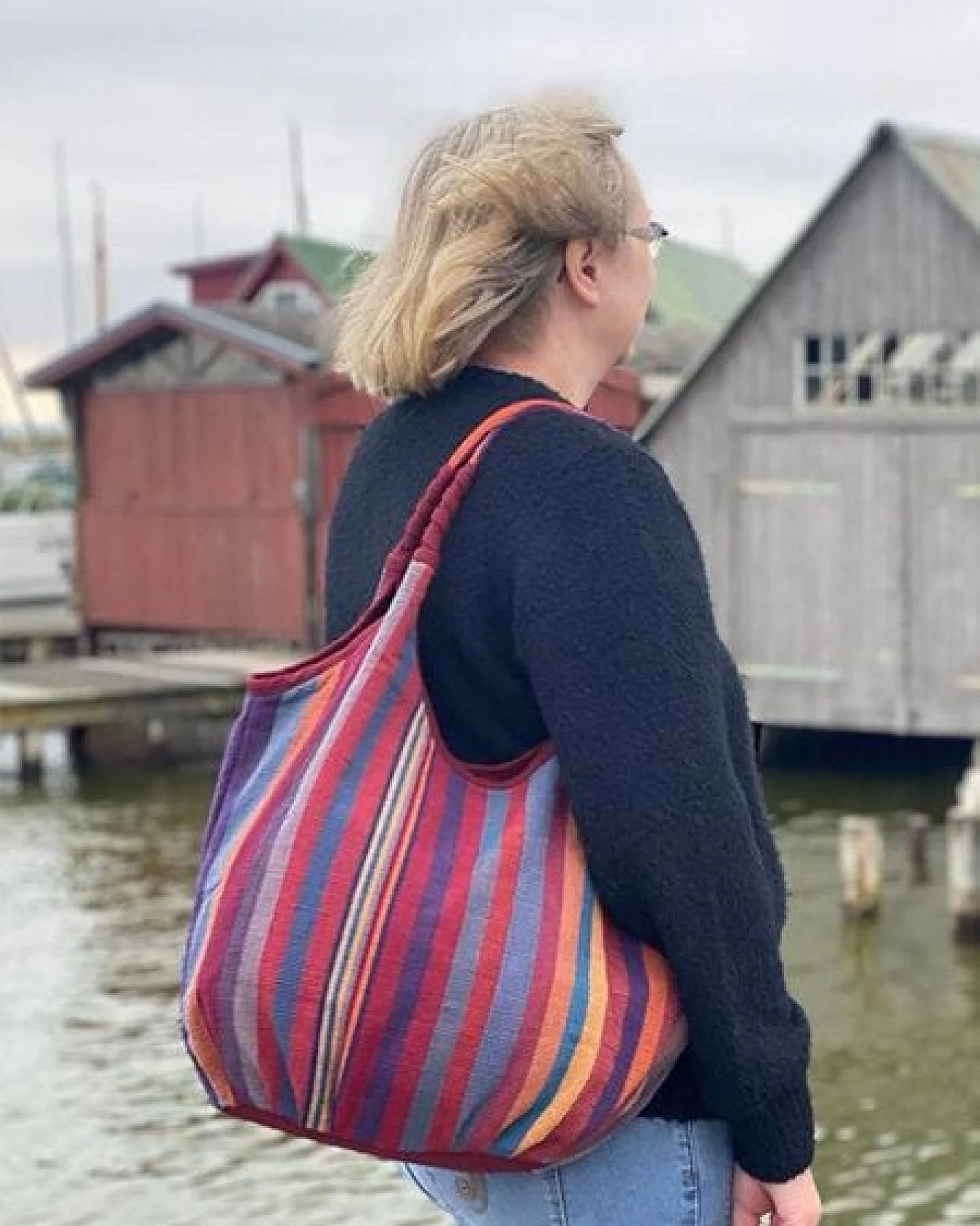 Dragolina Ballontasche Nomad aus Webstoff der Pwo Karen – Ansicht 4