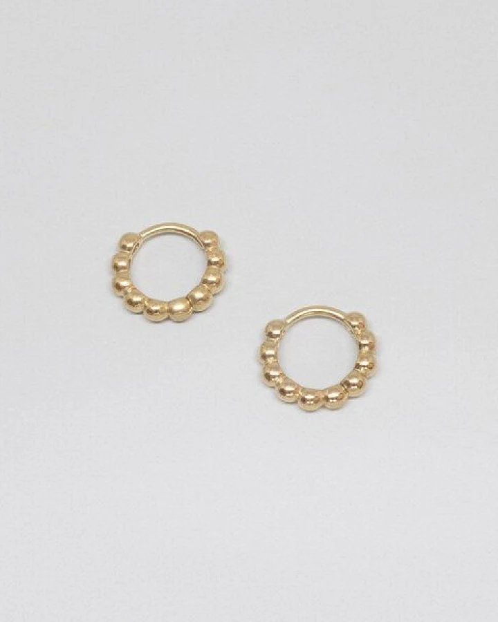 fejn jewelry Ohrringe 'ball huggie' Creolen mit Kugeln