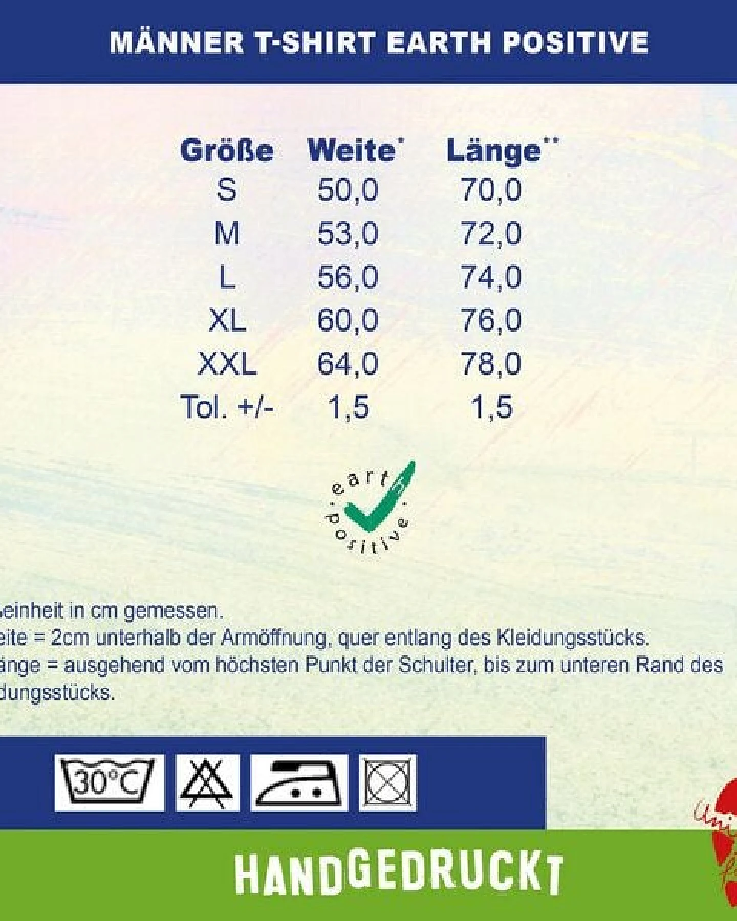 HANDGEDRUCKT "Cool Cat" Männer T-Shirt von EarthPositive – Ansicht 3