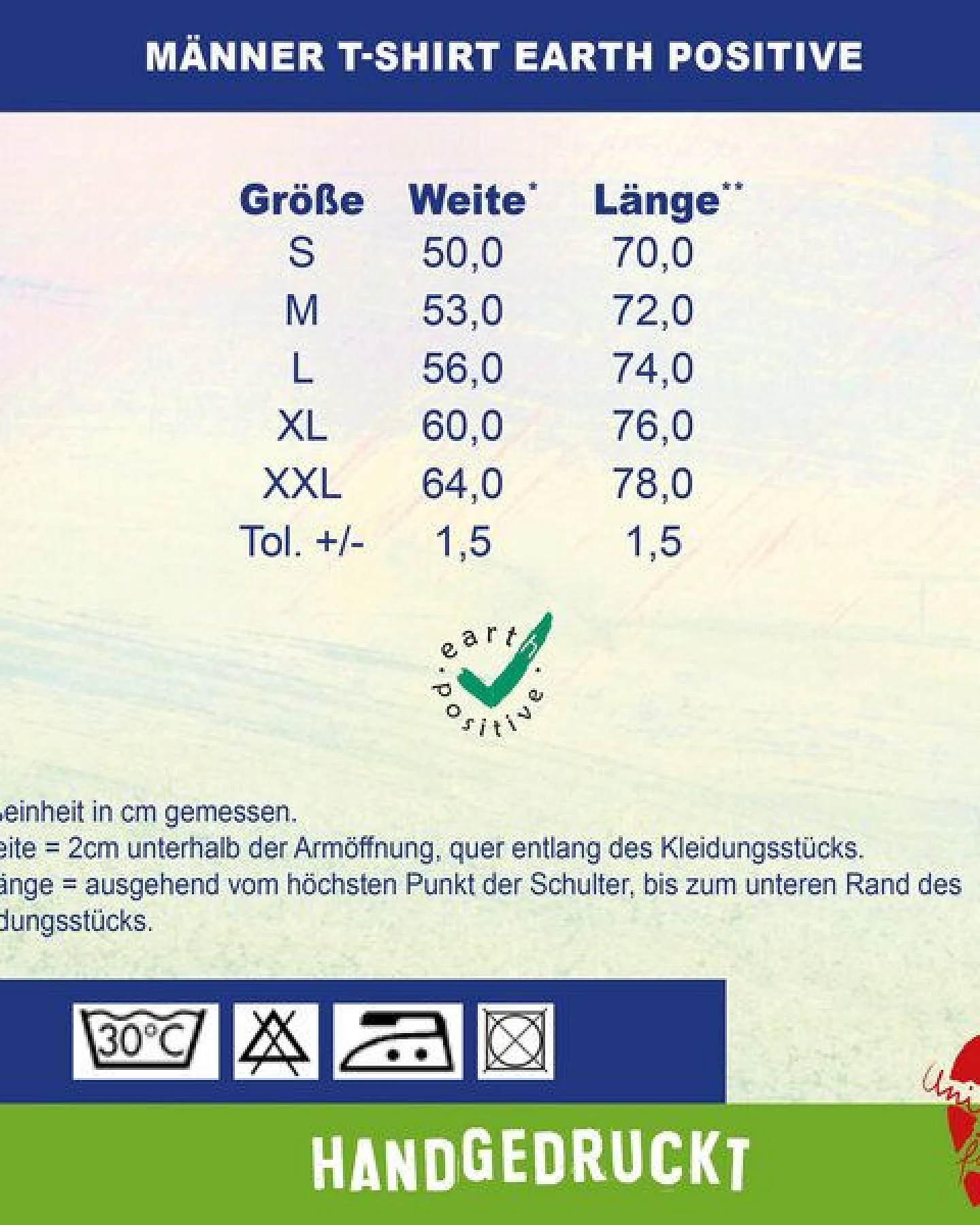 HANDGEDRUCKT "Cool Cat" Männer T-Shirt von EarthPositive – Ansicht 3