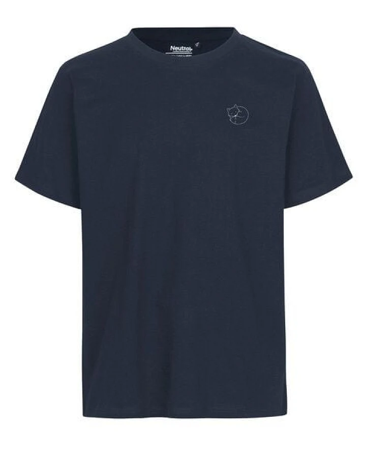 HANDGEDRUCKT "Schlummerfuchs" Unisex T-Shirt auf reiner Baumwolle (kbA)